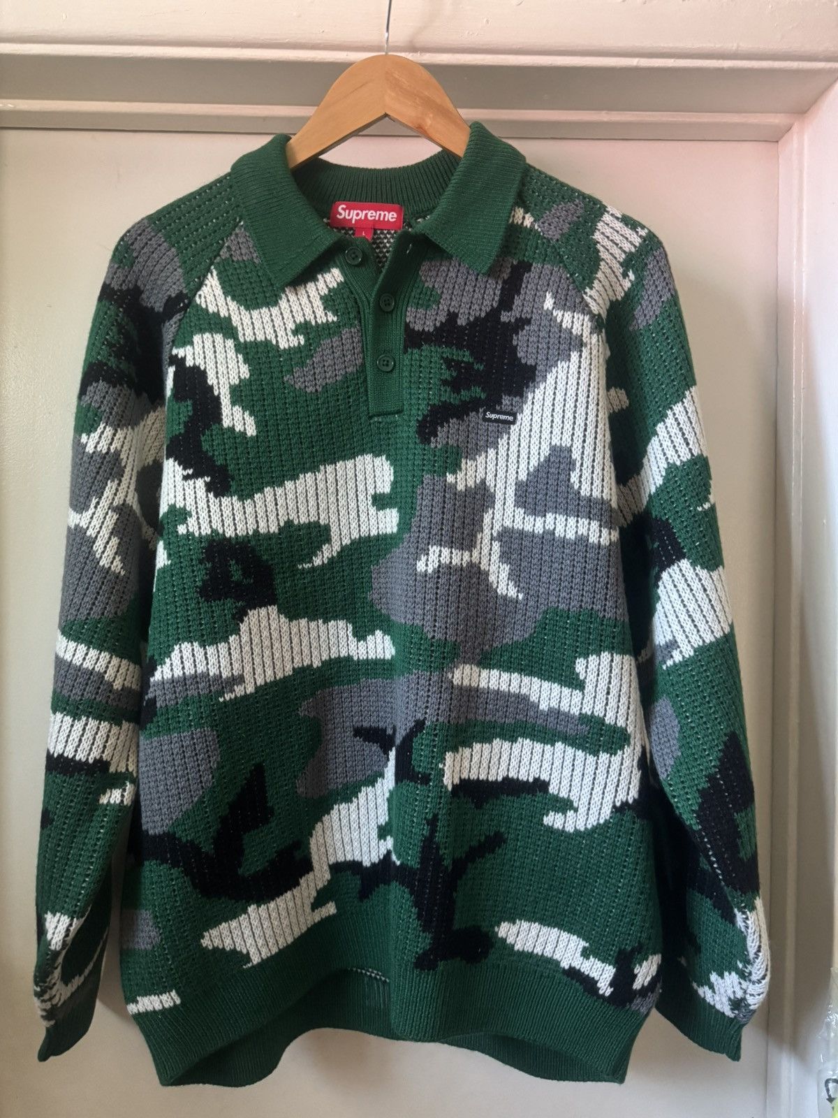 Supreme Supreme Small Box Polo Sweater Size US L / EU 52-54 / 3 - 1 Thumbnail