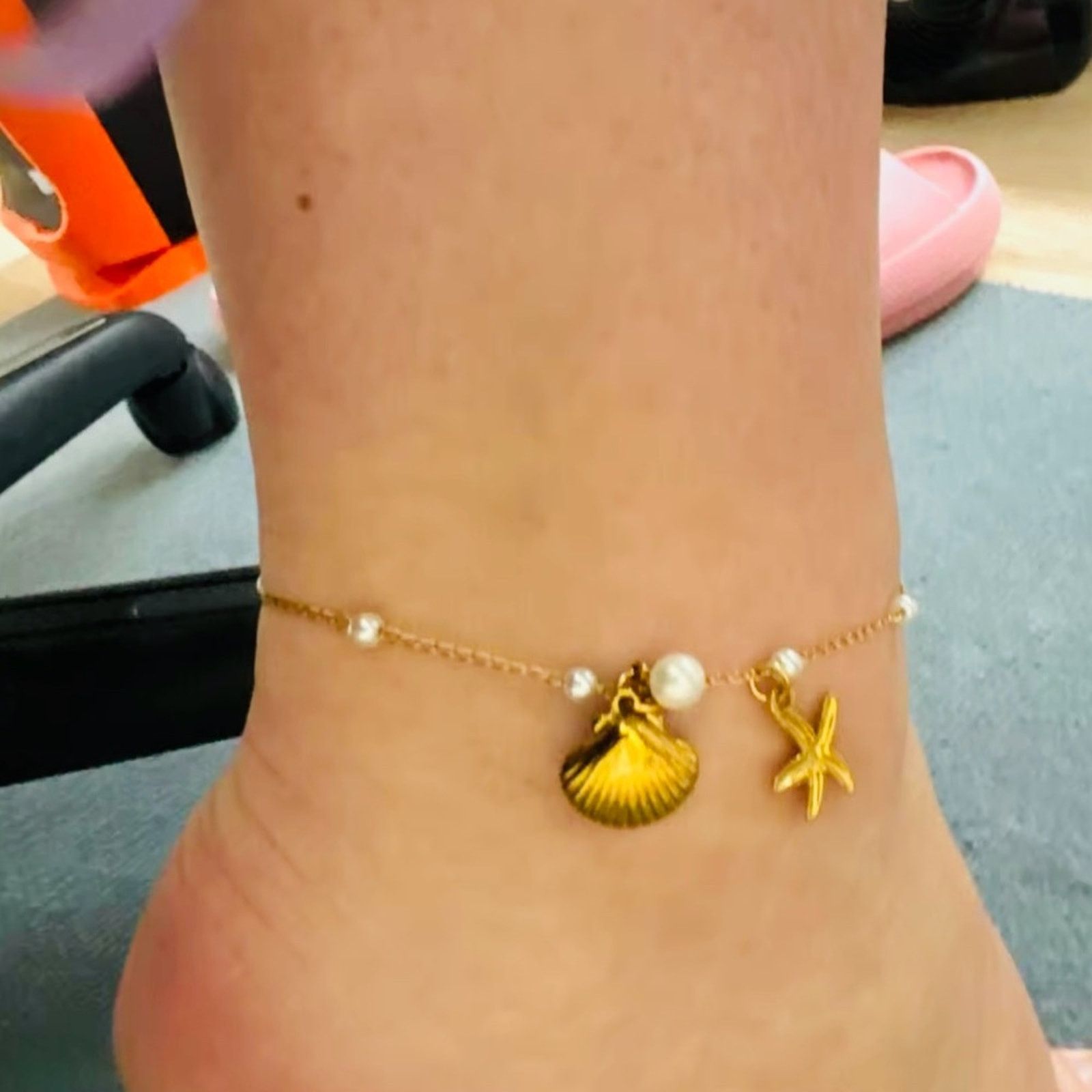 Other 18K Gold Plated Stainless Steel Shell Starfish Imitation Size ONE SIZE - 3 Thumbnail