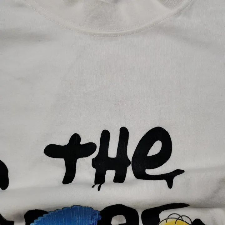 Balenciaga Balenciaga Balenciaga FW21 White Printed Short Sleeve TShi Size US M / EU 48-50 / 2 - 9 Thumbnail