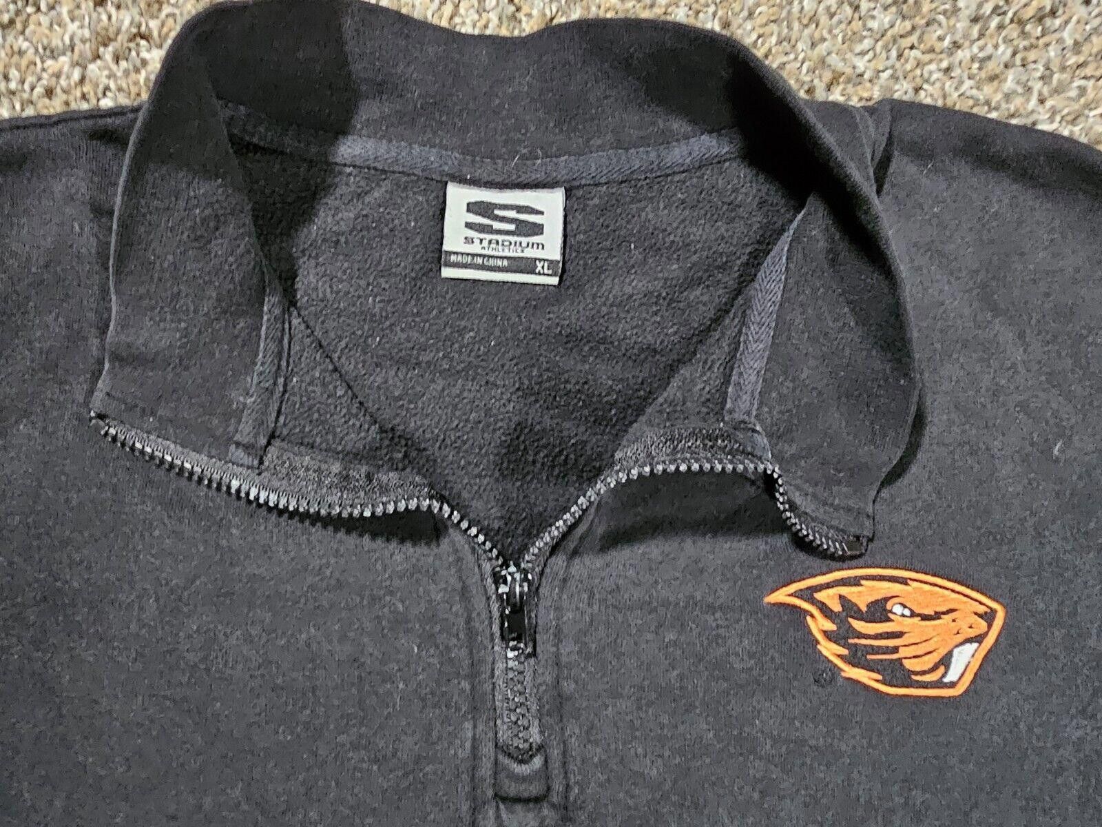Designer Oregon State Beavers 1/4 zip Sweatshirt Stadium Athletics XL Size ONE SIZE - 2 Thumbnail
