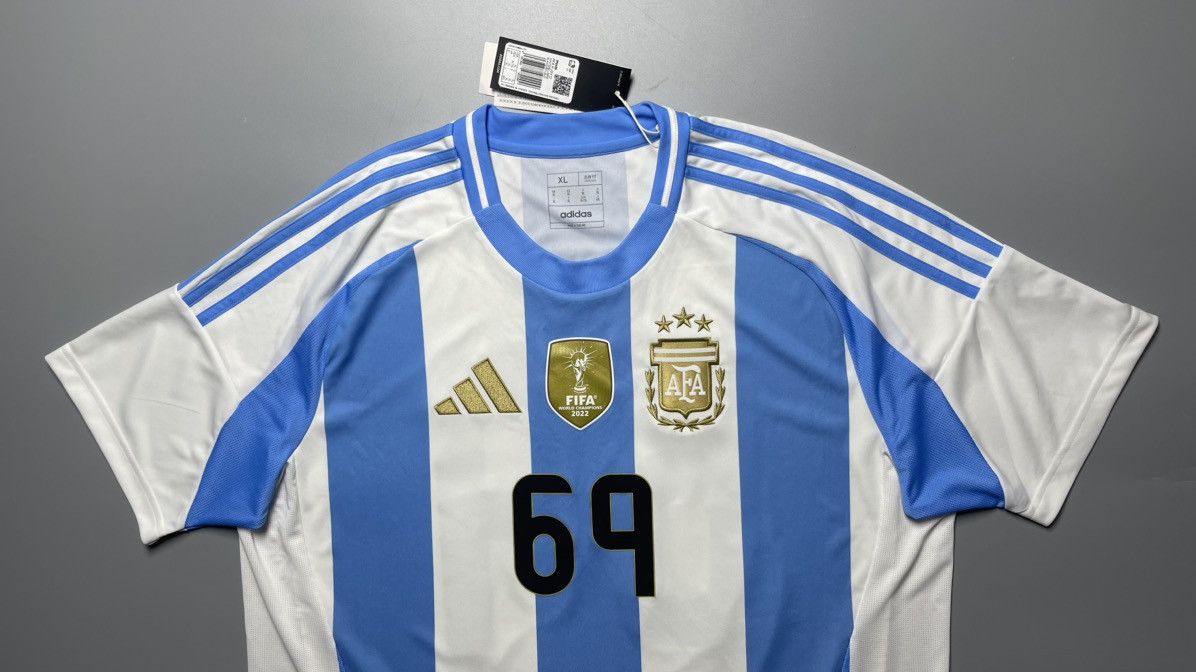 Adidas ARGENTINA ADIDAS 2024 FOOTBALL SOCCER HOME JERSEY Size US XL / EU 56 / 4 - 2 Thumbnail