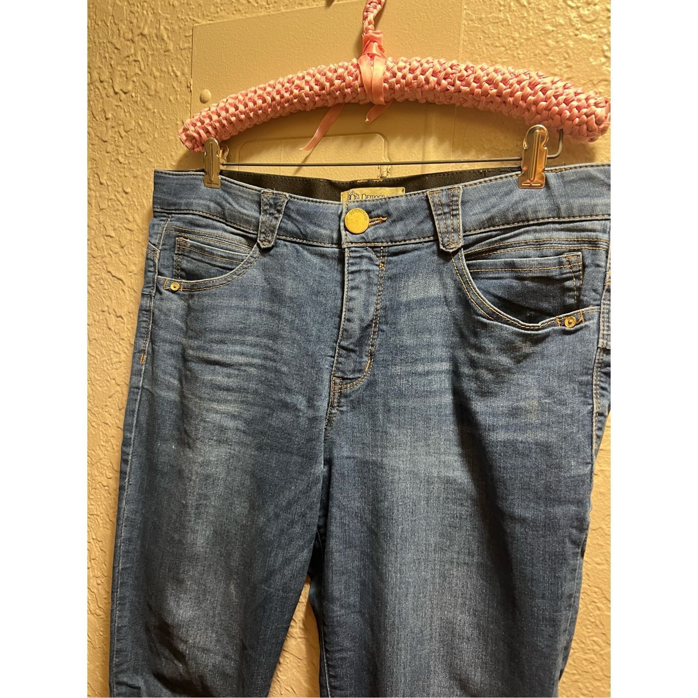 Other Democracy Ab Solution Blue Jeans Woman’s Size 16 Flaws-Marks Size 38" / US 16 / IT 52 - 4 Thumbnail