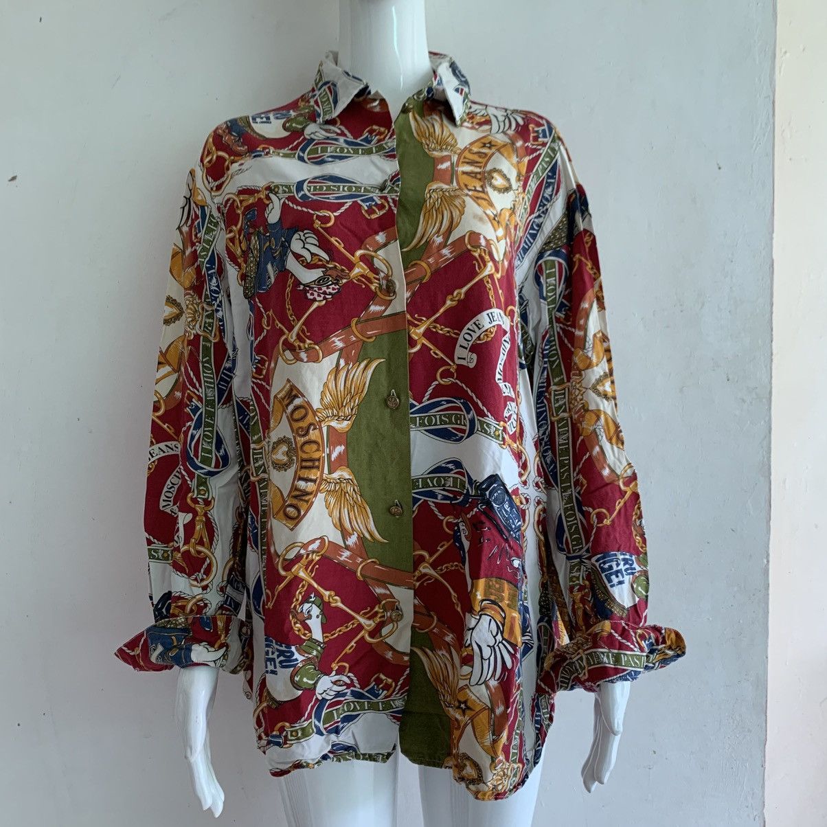 Moschino Vintage 90s Moschino Jeans Long Shirts Size M / US 6-8 / IT 42-44 - 1 Thumbnail