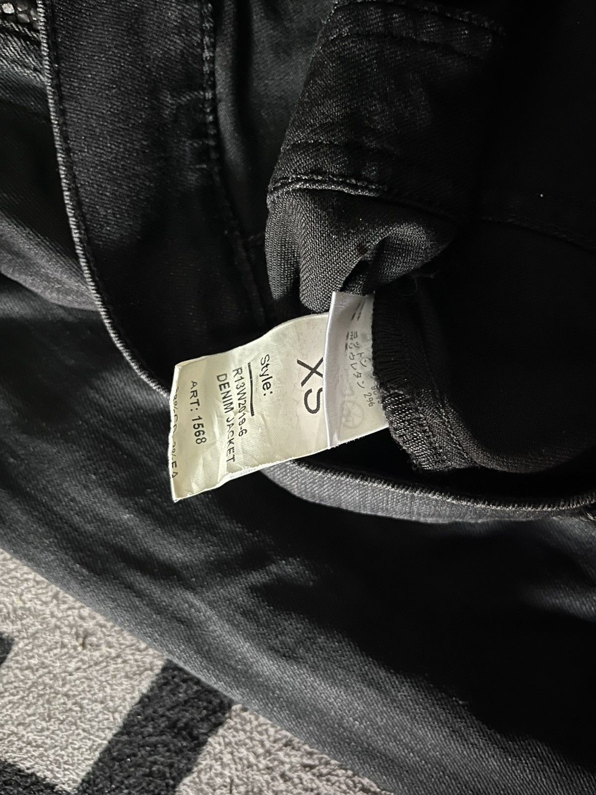 R13 Archive R13 snake skin waxed denim jacket Size US XS / EU 42 / 0 - 9 Thumbnail