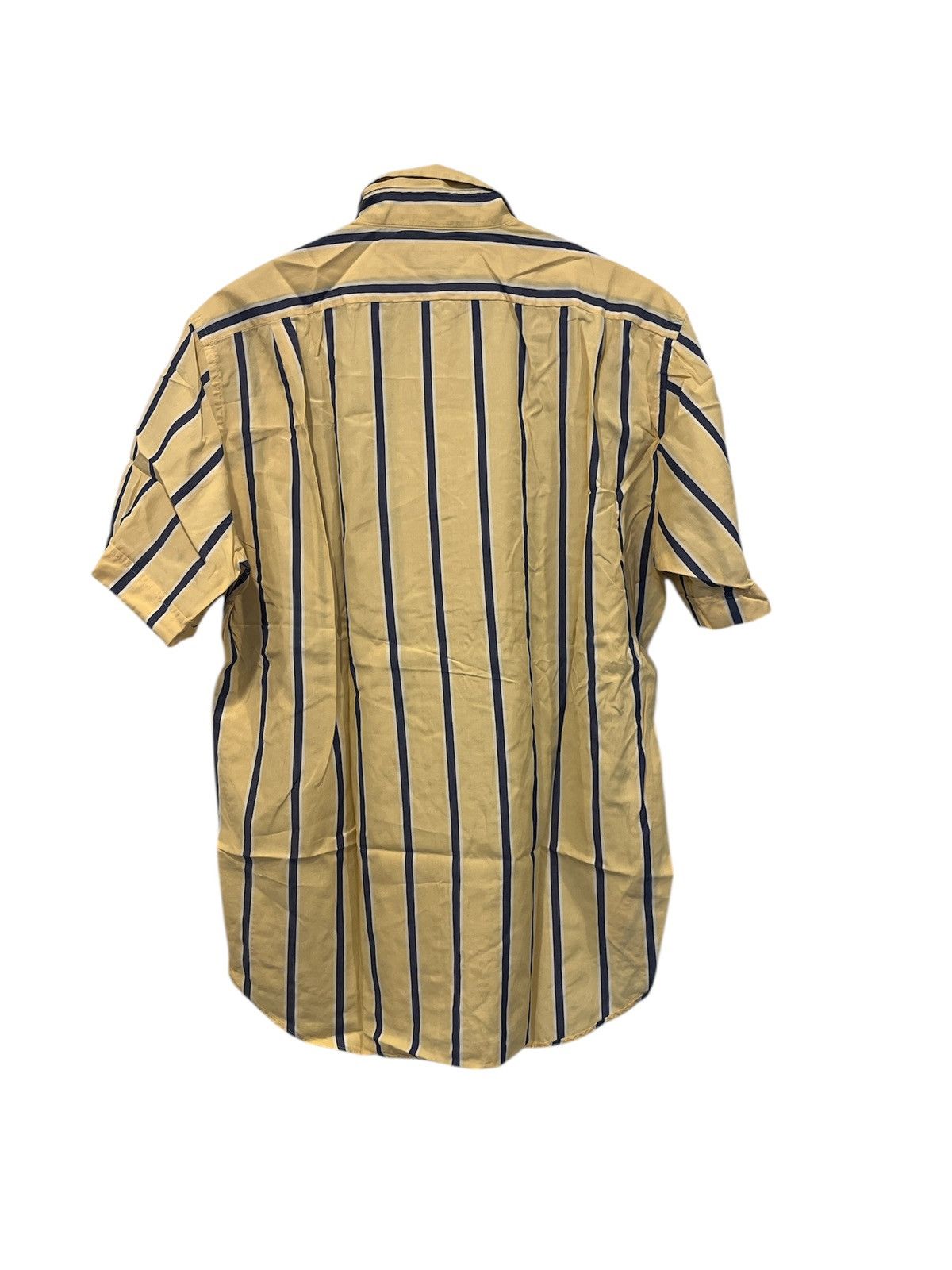 Faconnable Faconnable Men’s Blue Yellow Striped Short Sleeve Button Size US M / EU 48-50 / 2 - 4 Thumbnail