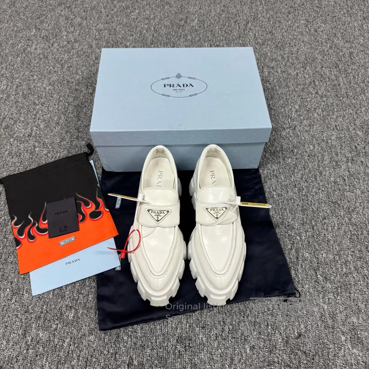 Prada Prada Delta logo, thick sole, loafers| Size US 7 / IT 37 - 2 Thumbnail