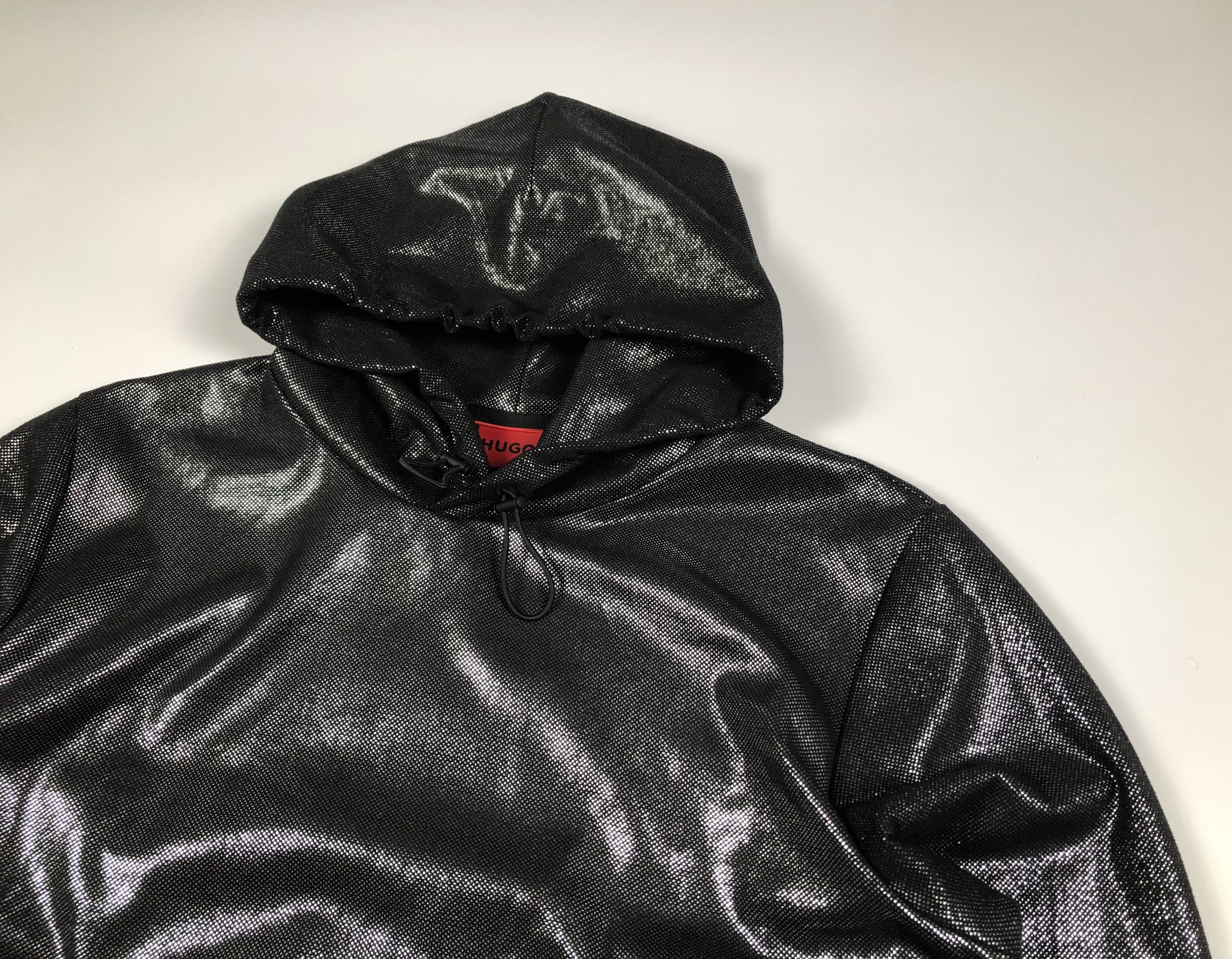 Hugo Boss Hugo Boss Descolar Shiny Hoodie Black Size US XL / EU 56 / 4 - 6 Thumbnail