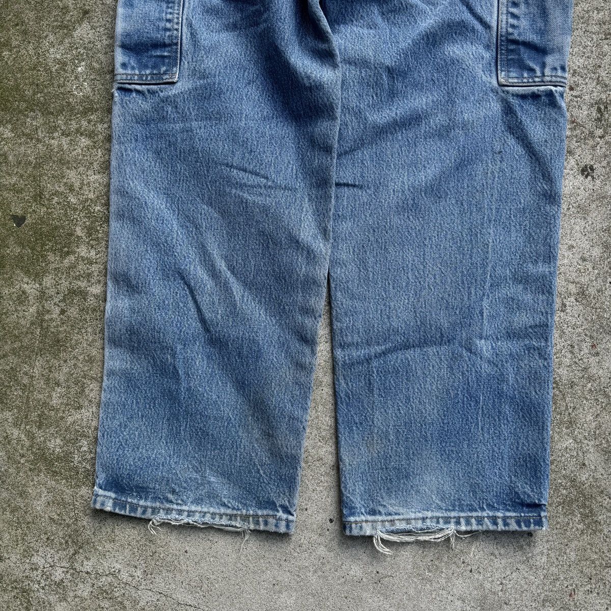 Vintage 90s Faded Thrashed Distressed Workwear Jeans ERD Grunge Size US 34 / EU 50 - 14 Thumbnail