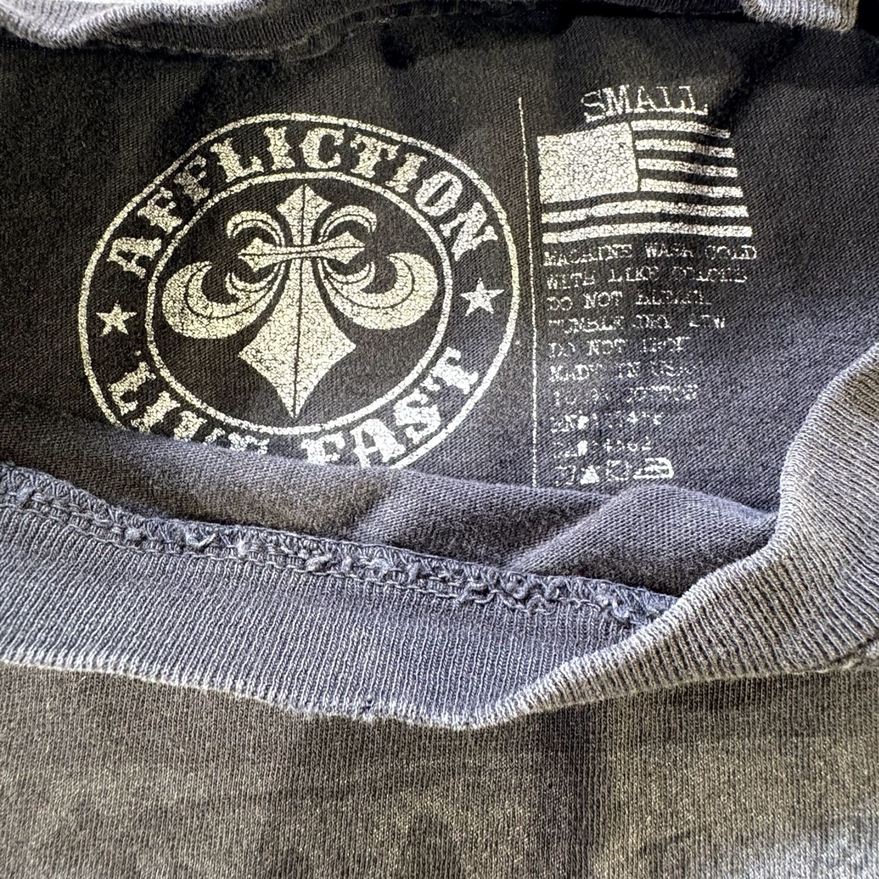 Affliction VINTAGE Affliction Men's T-Shirt Sleeveless Punk Grunge Rock Music Black Small Distressed Graphic Tee Size US S / EU 44-46 / 1 - 6 Thumbnail