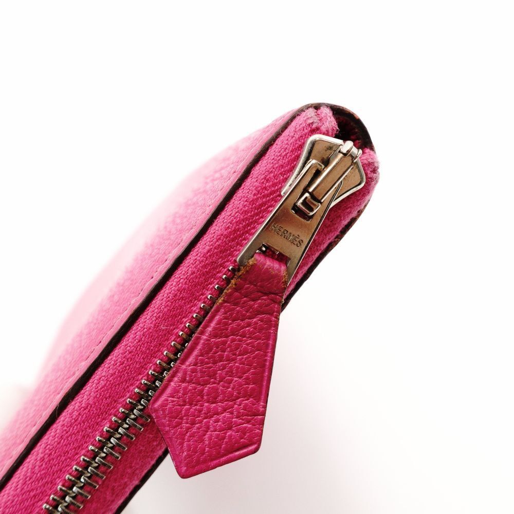 Hermes Hermès Azap Long All Leather Sheepskin Pink Long Wallet Size ONE SIZE - 10 Thumbnail