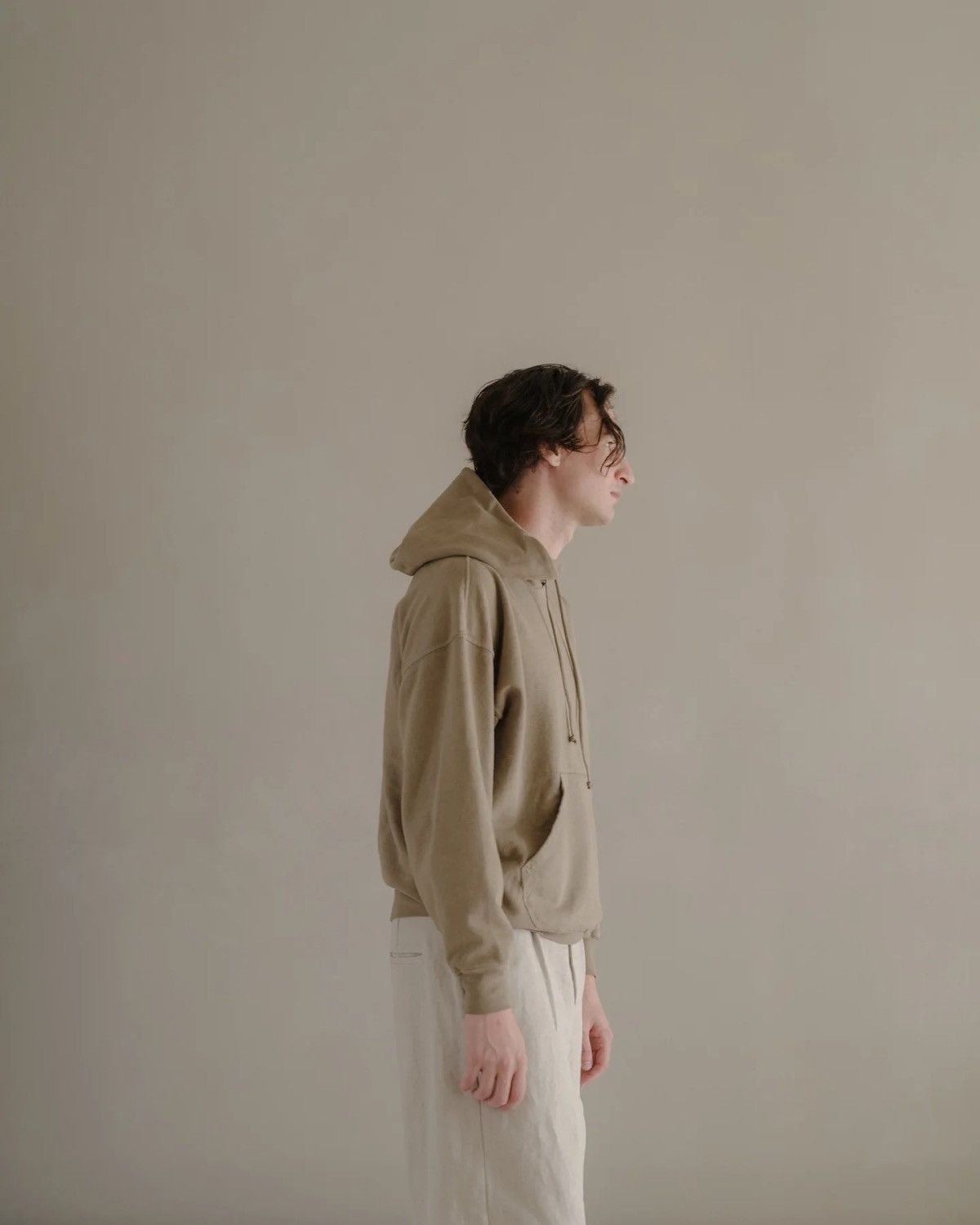 Evan Kinori × Lady White Co. Lady White x Evan Kinori Cotton Hemp Hoodie Clay Overdye M Size US M / EU 48-50 / 2 - 4 Thumbnail