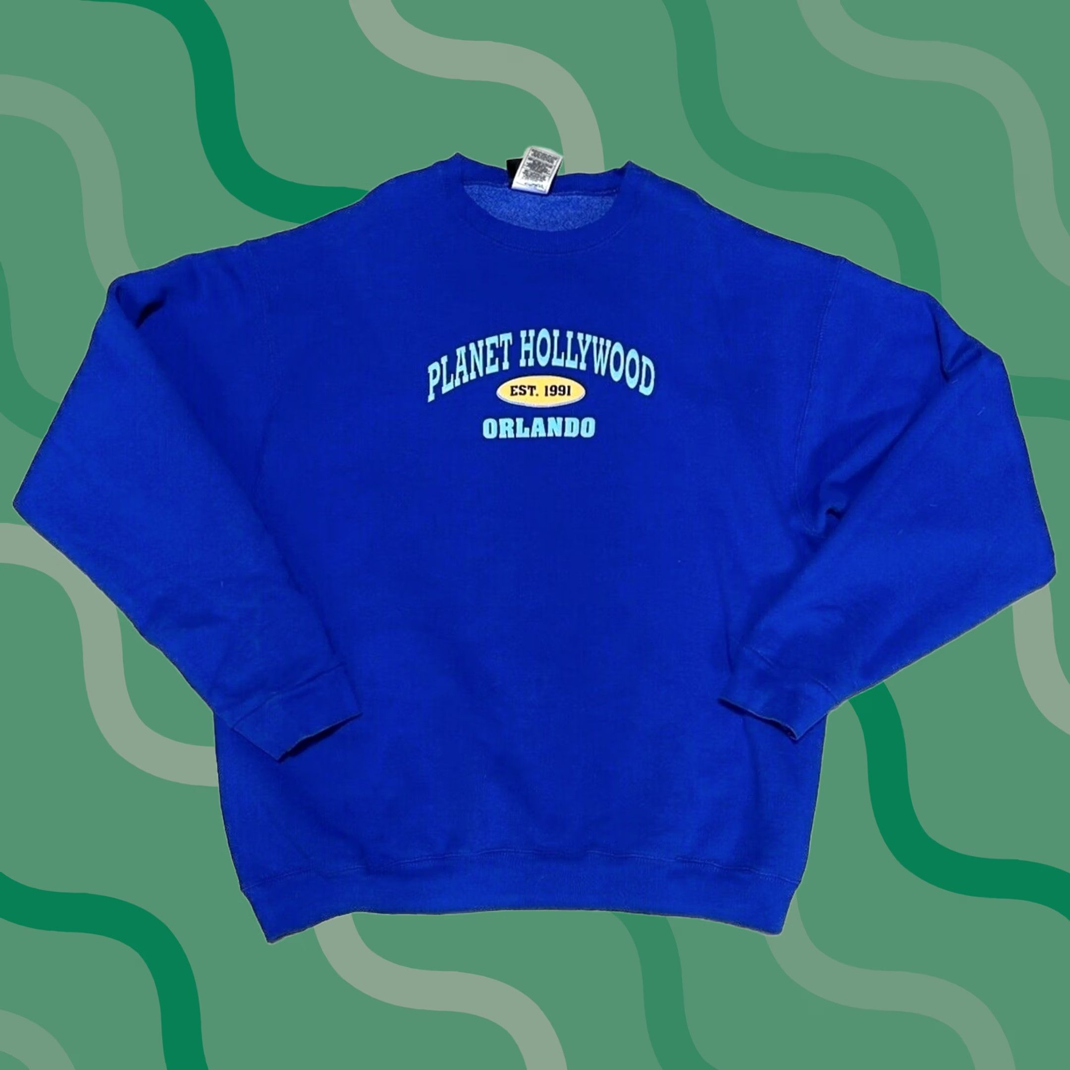 Planet Hollywood Planet Hollywood Pro Player Sweatshirt Crewneck Size XL Royal Blue Men Size US XL / EU 56 / 4 - 1 Thumbnail