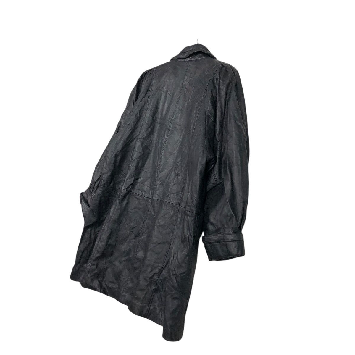 Japanese Brand 🔥VINTAGE GENUINE LEATHER JACKET DOUBLE BREAST OJATTI ITALY Size US M / EU 48-50 / 2 - 12 Thumbnail