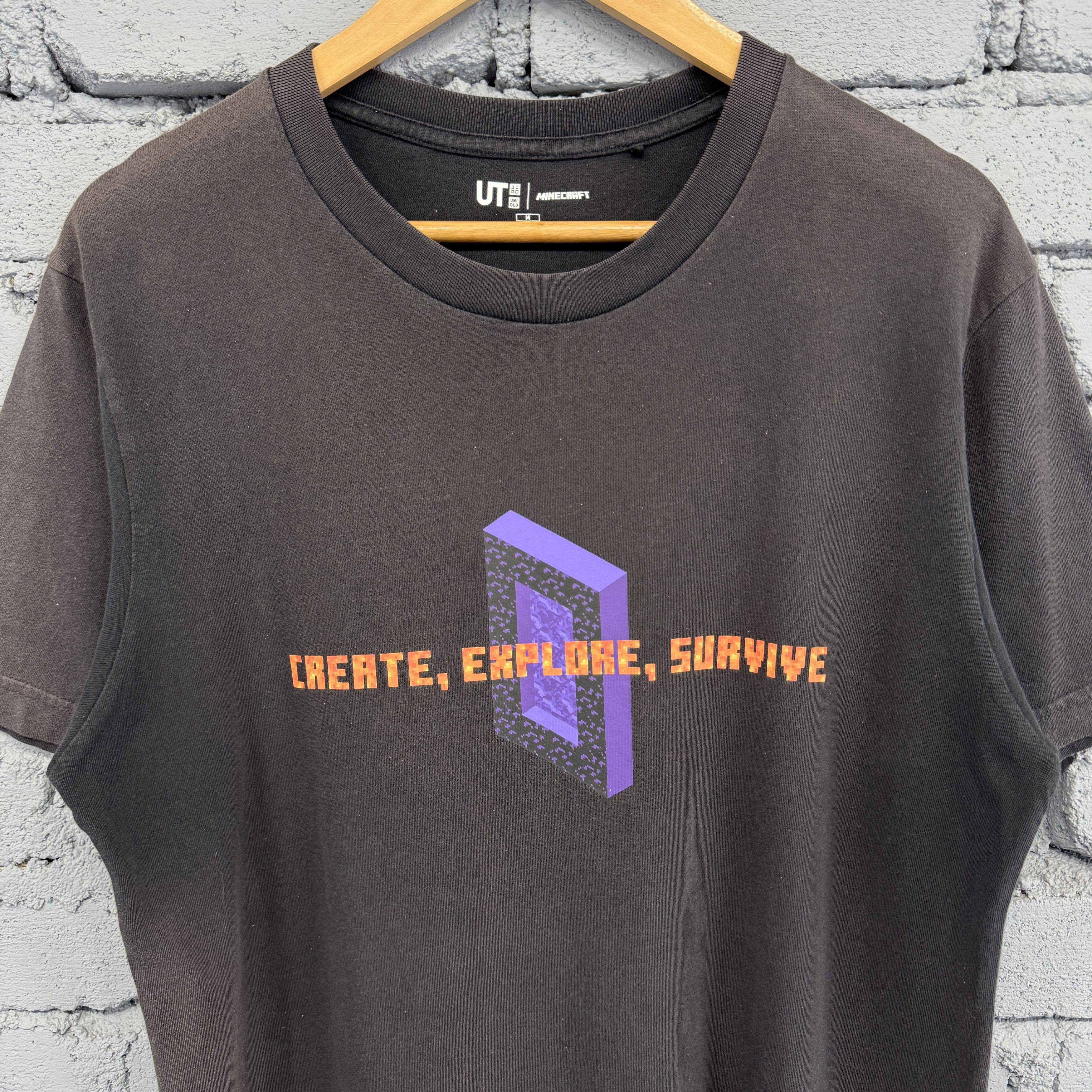 Uniqlo Uniqlo x Minecraft UT Sunfaded Tshirt Size US M / EU 48-50 / 2 - 3 Thumbnail