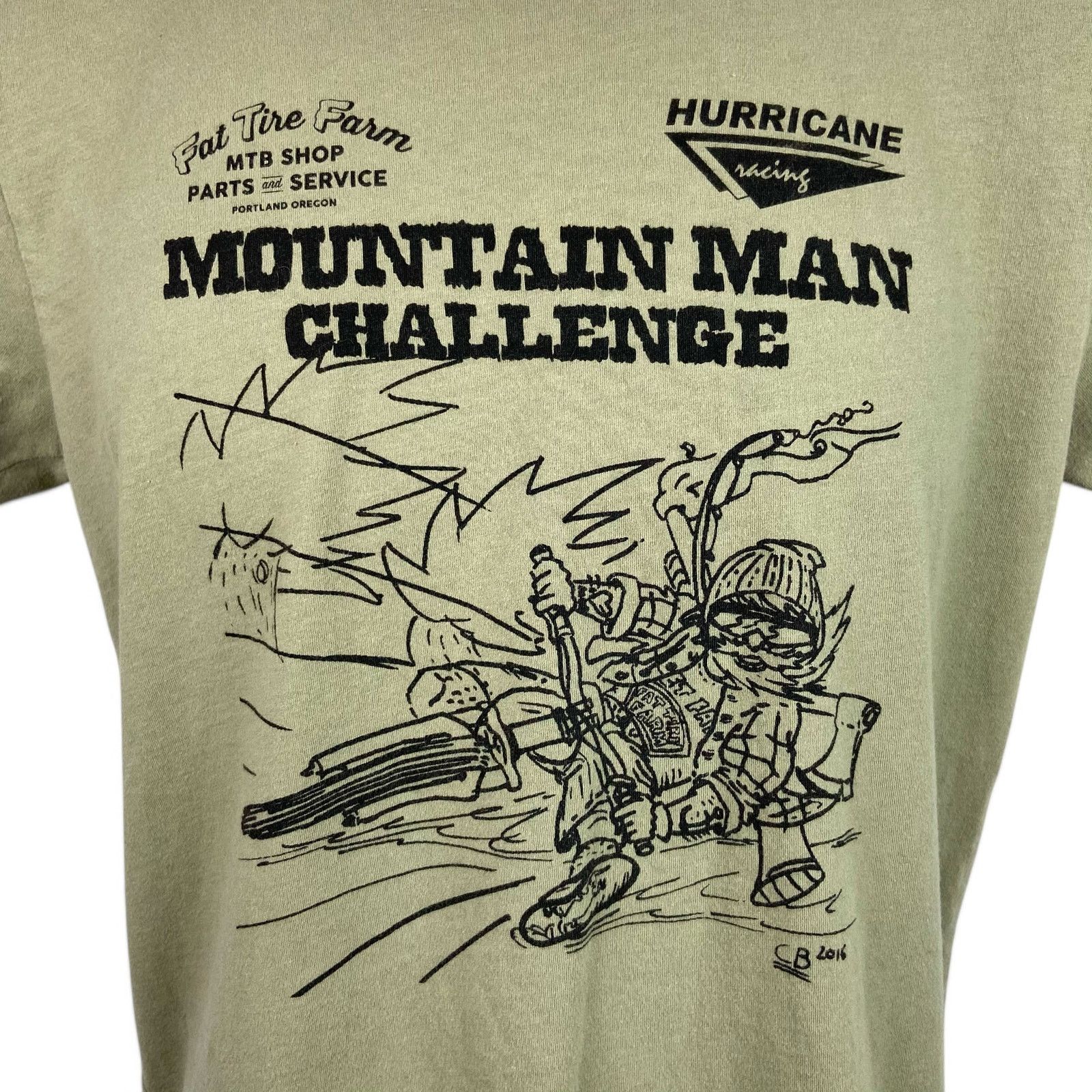 Next Level Mountain Man Challenge T Shirt Bike Racing Fat Tire Farm Sm Size US S / EU 44-46 / 1 - 2 Thumbnail