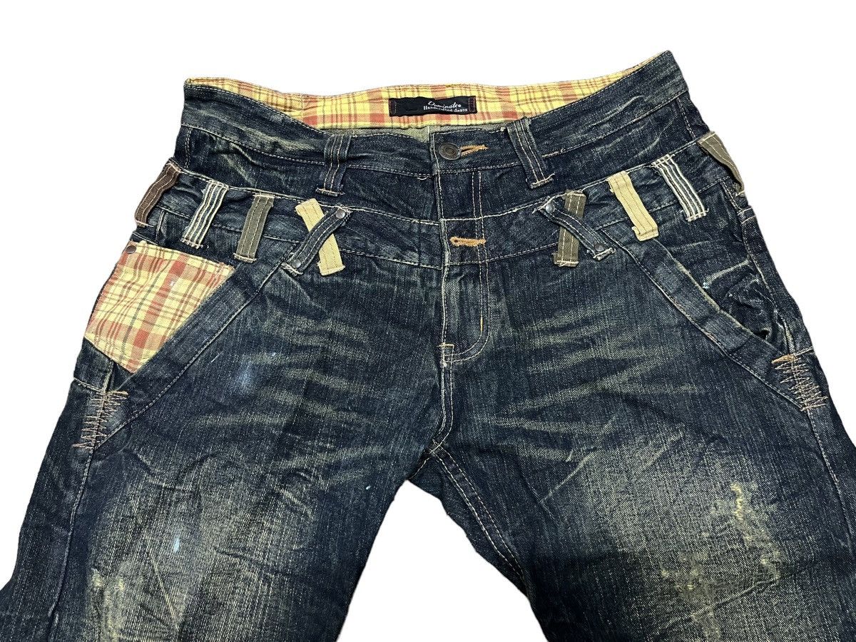 Japanese Brand DOMINATE HAND CRAFT DOUBLE WAIST STYLE JEANS Size US 34 / EU 50 - 5 Thumbnail