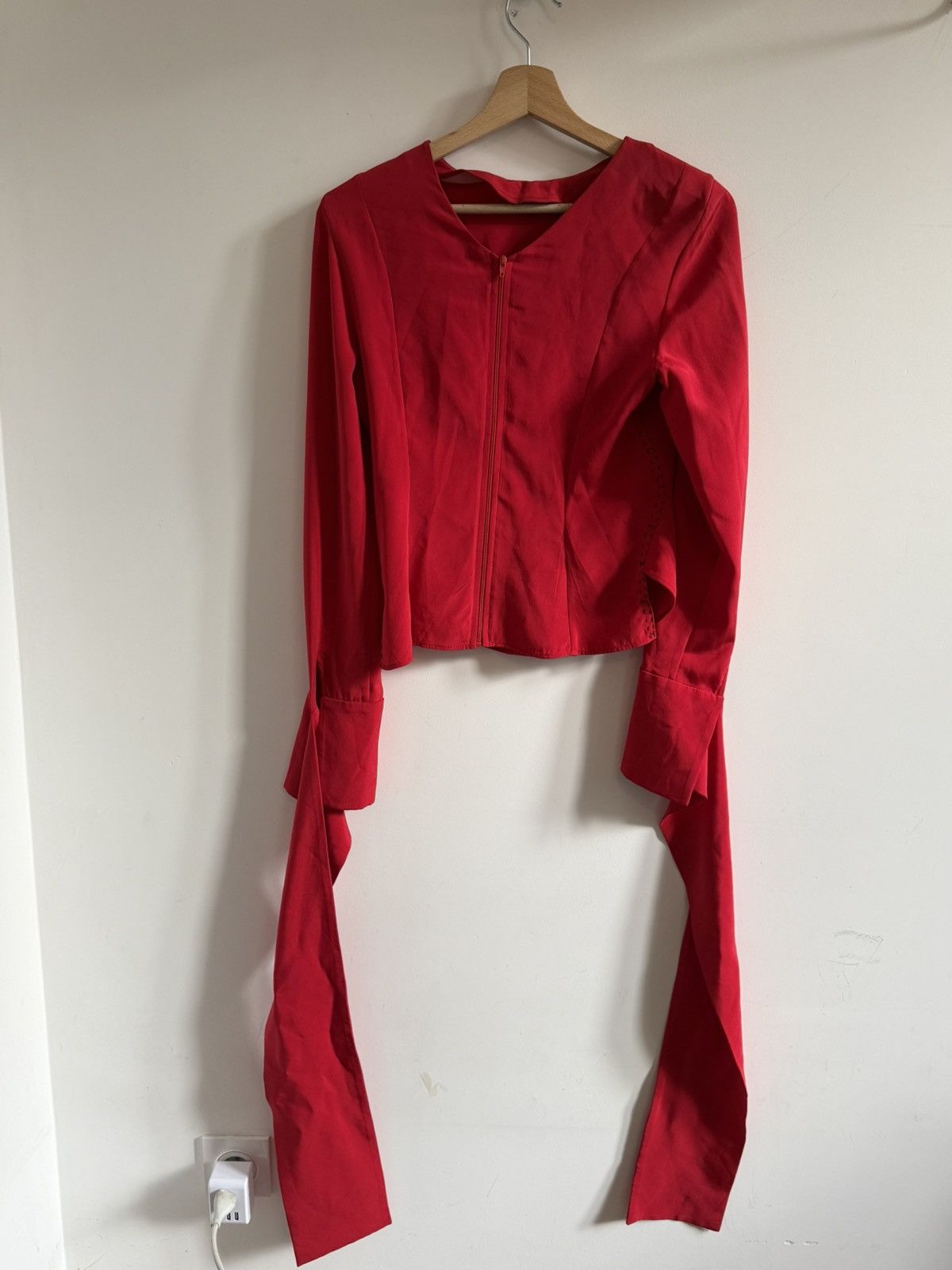 Other Moonstop Red Corset-Style Blouse Size M / US 6-8 / IT 42-44 - 5 Thumbnail