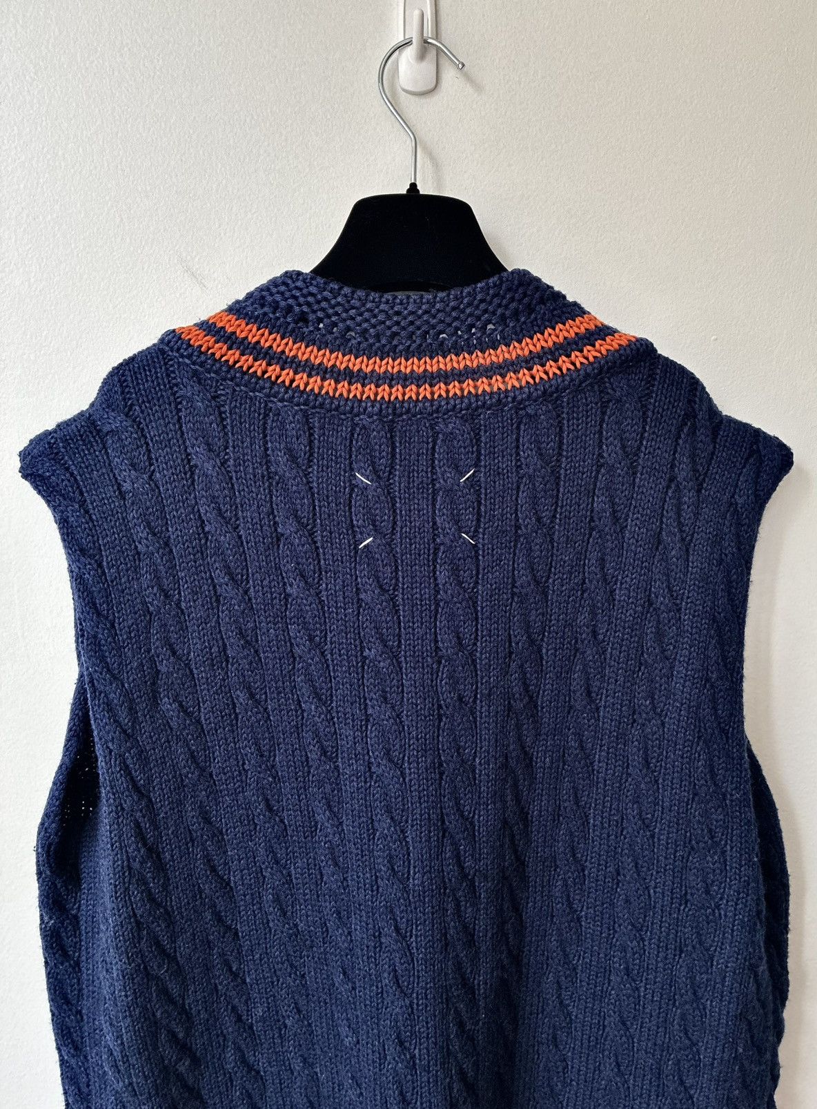 Maison Margiela MARGIELA AW17 Oversized Cable Knit Sweater Vest Size US L / EU 52-54 / 3 - 19 Thumbnail