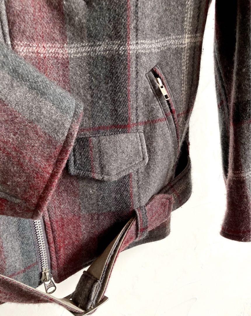 Yohji Yamamoto Y's yohji yamamoto wool check riders jacket Size US S / EU 44-46 / 1 - 7 Thumbnail