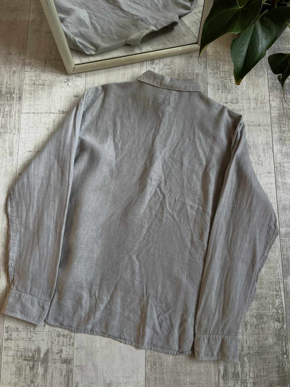 hannes roether Hannes Roether Linen Shirt Button Up Avant Garde RARE Size US XL / EU 56 / 4 - 2 Thumbnail