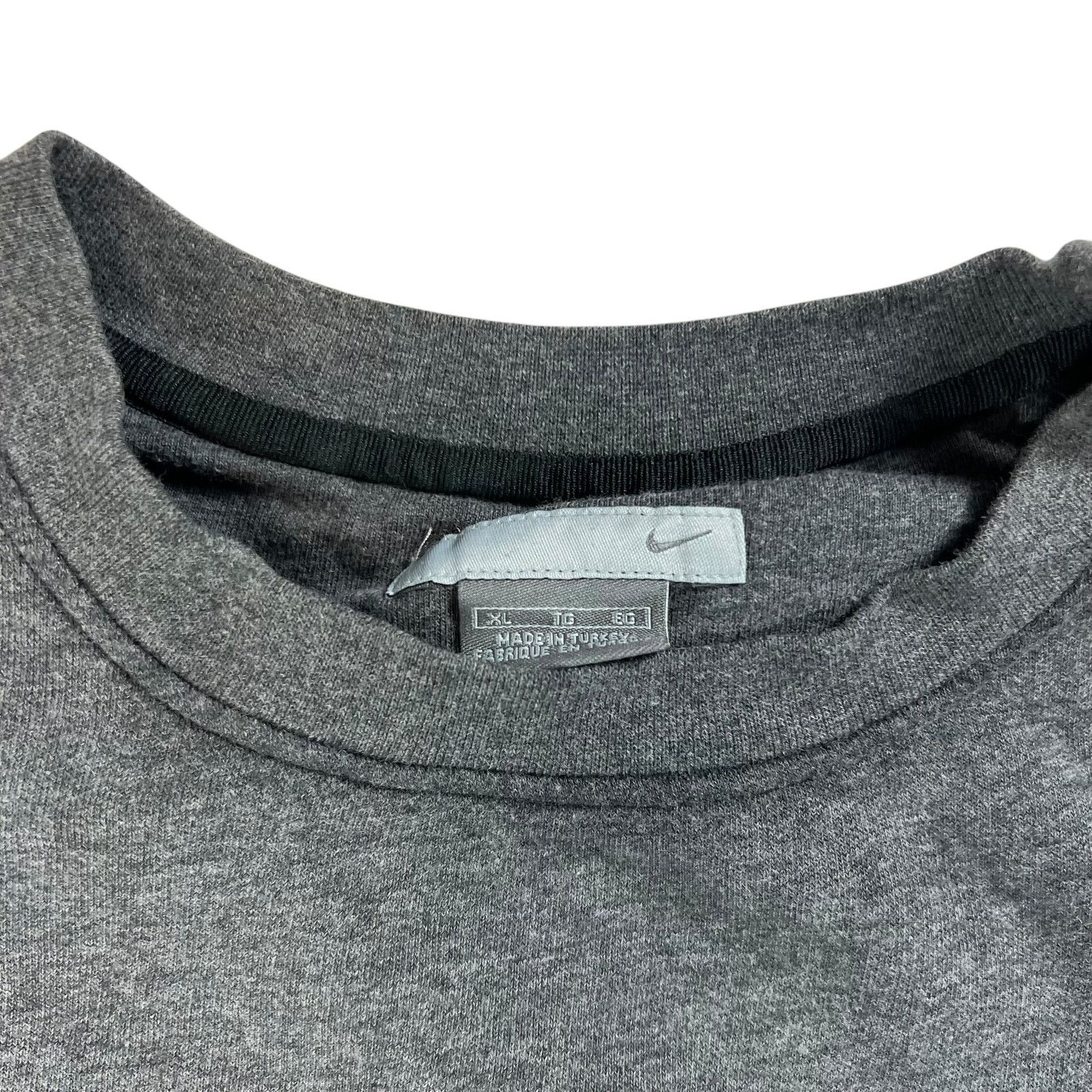 Nike × Vintage Vintage Y2K Nike mini swoosh grey crewneck (XL) Size US XL / EU 56 / 4 - 5 Thumbnail