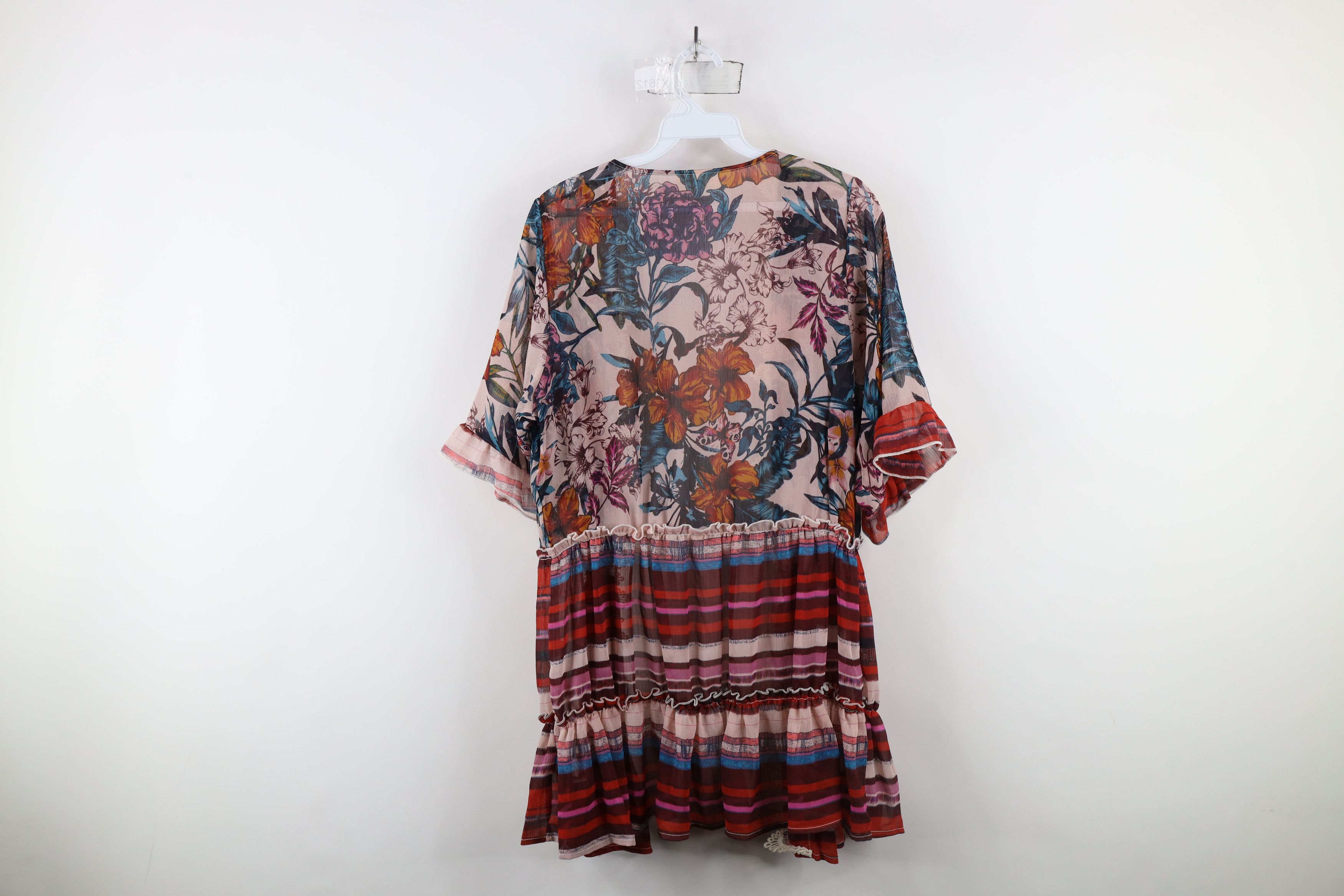 Vintage Vintage Y2K Babydoll Lace Flower Bella Open Front Jacket Top Size M / US 6-8 / IT 42-44 - 8 Thumbnail