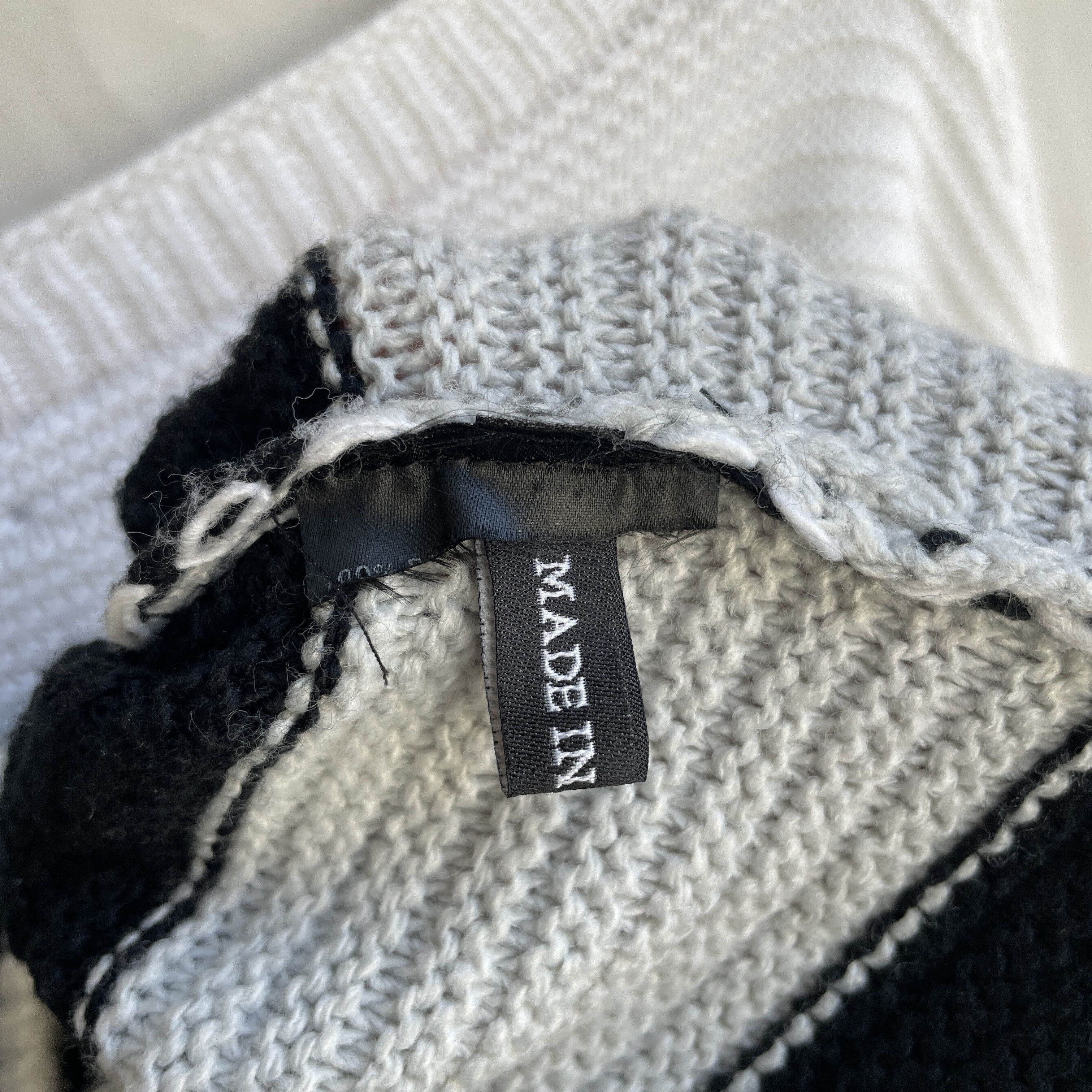 Ann Demeulemeester Ann Demeulemeester Wool Mohair Wide Stripe Cropped Sweater Size M / US 6-8 / IT 42-44 - 10 Thumbnail