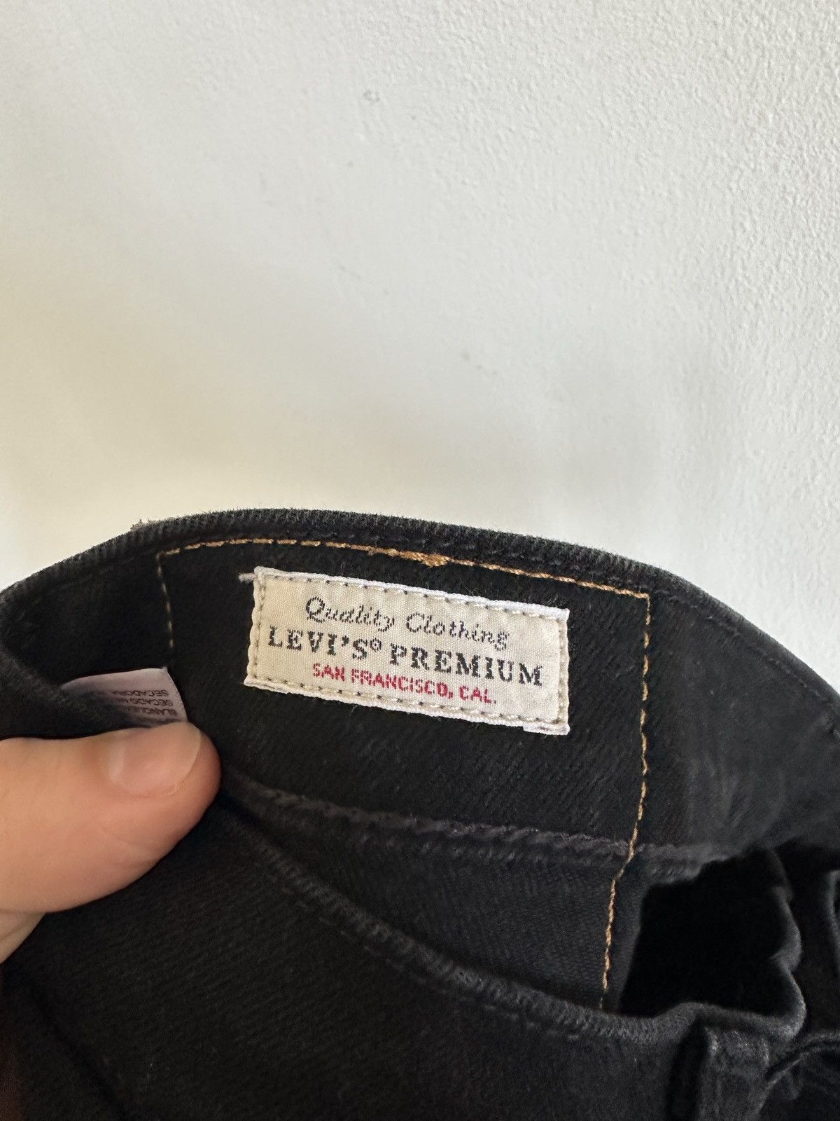 Levi's Levis 510 Black Denim Stretch Slim Jeans Size 30/30 Size US 30 / EU 46 - 5 Thumbnail