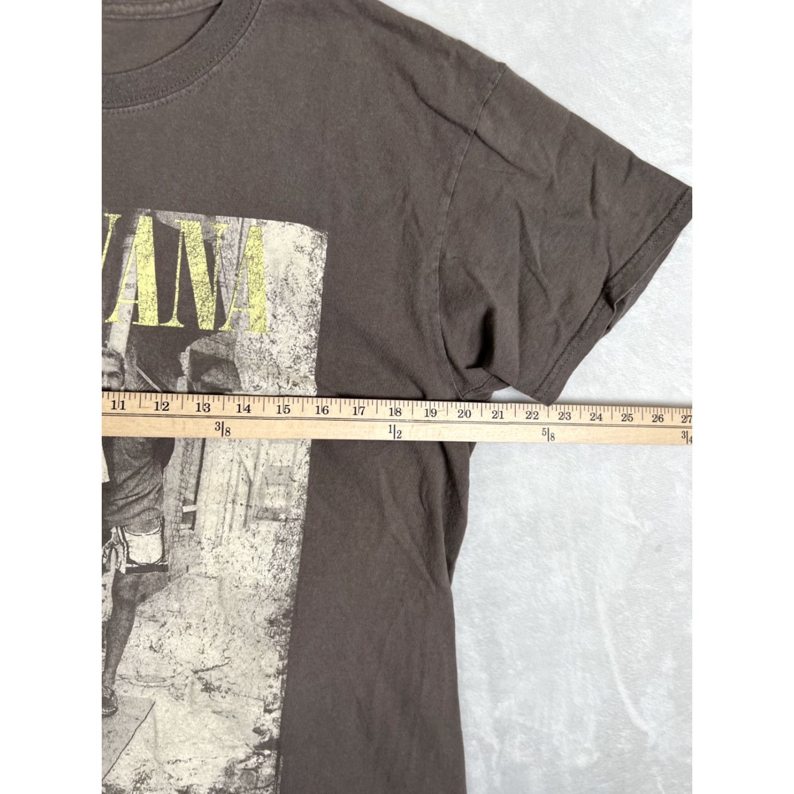 Etro Nirvana T-Shirt Mens Regular Short Sleeve Crew Neck Gray Cotton Logo 90s Retro Grunge Kurt Cobain Size M Size US M / EU 48-50 / 2 - 5 Thumbnail