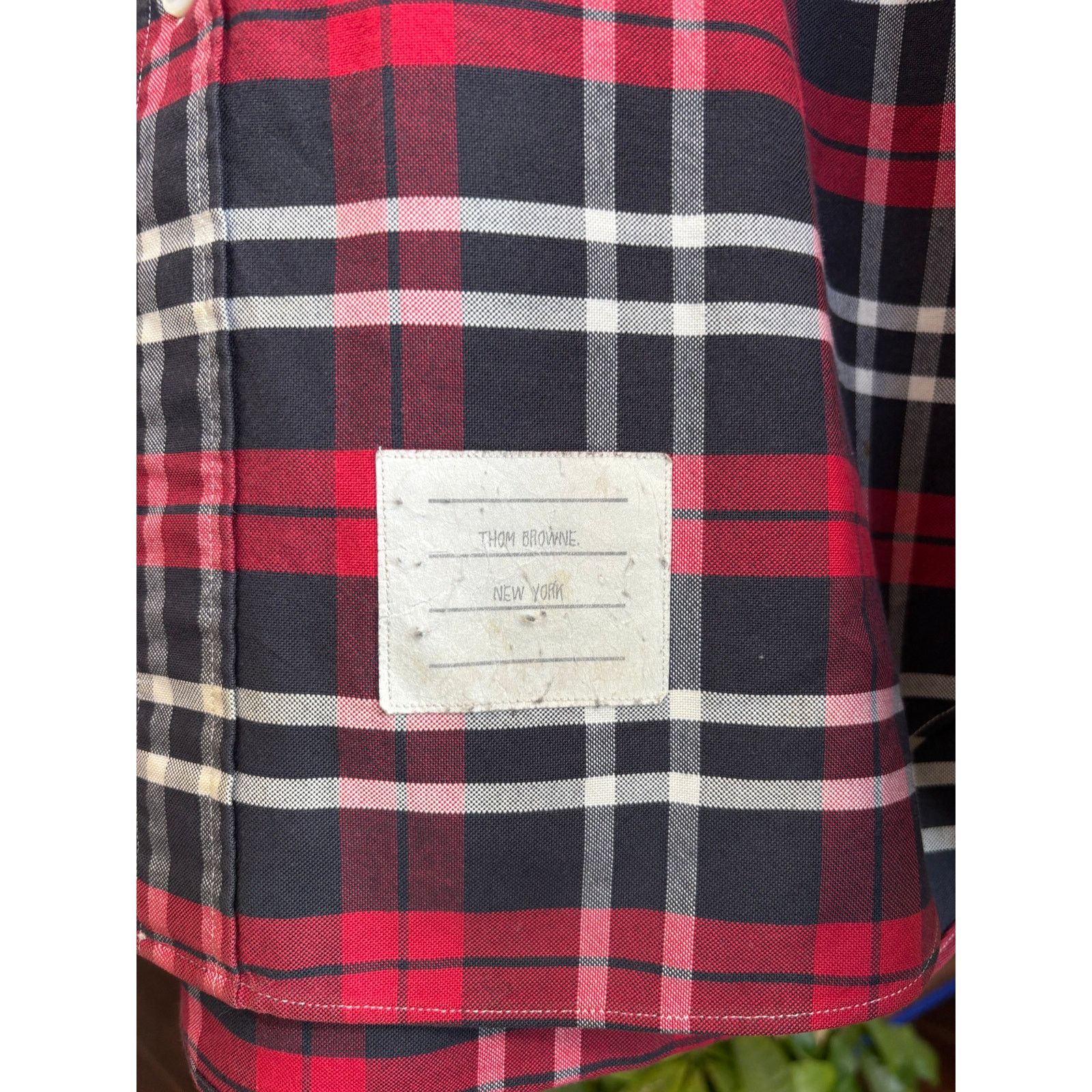 Thom Browne Thom Browne Red Plaid Button Down Shirt Size 5 (XXL) Size US XXL / EU 58 / 5 - 3 Thumbnail
