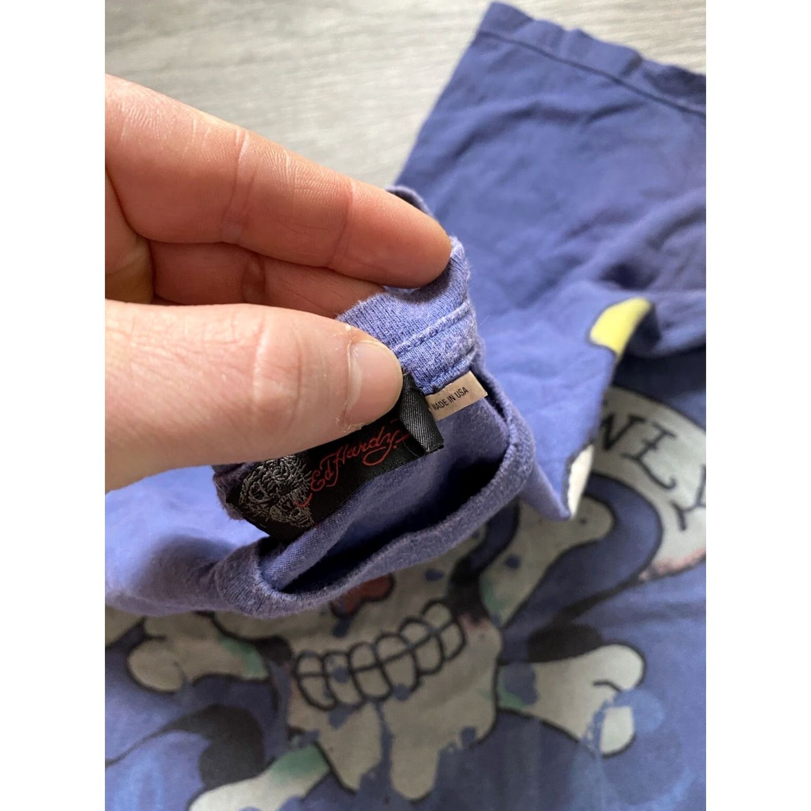 Ed Hardy VINTAGE Ed Hardy T-Shirt USA Mens L Blue Shirt Men Size US L / EU 52-54 / 3 - 7 Thumbnail