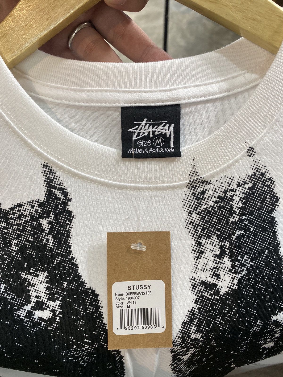 Stussy Stussy Dobermans Tee - WHITE Size US M / EU 48-50 / 2 - 3 Thumbnail