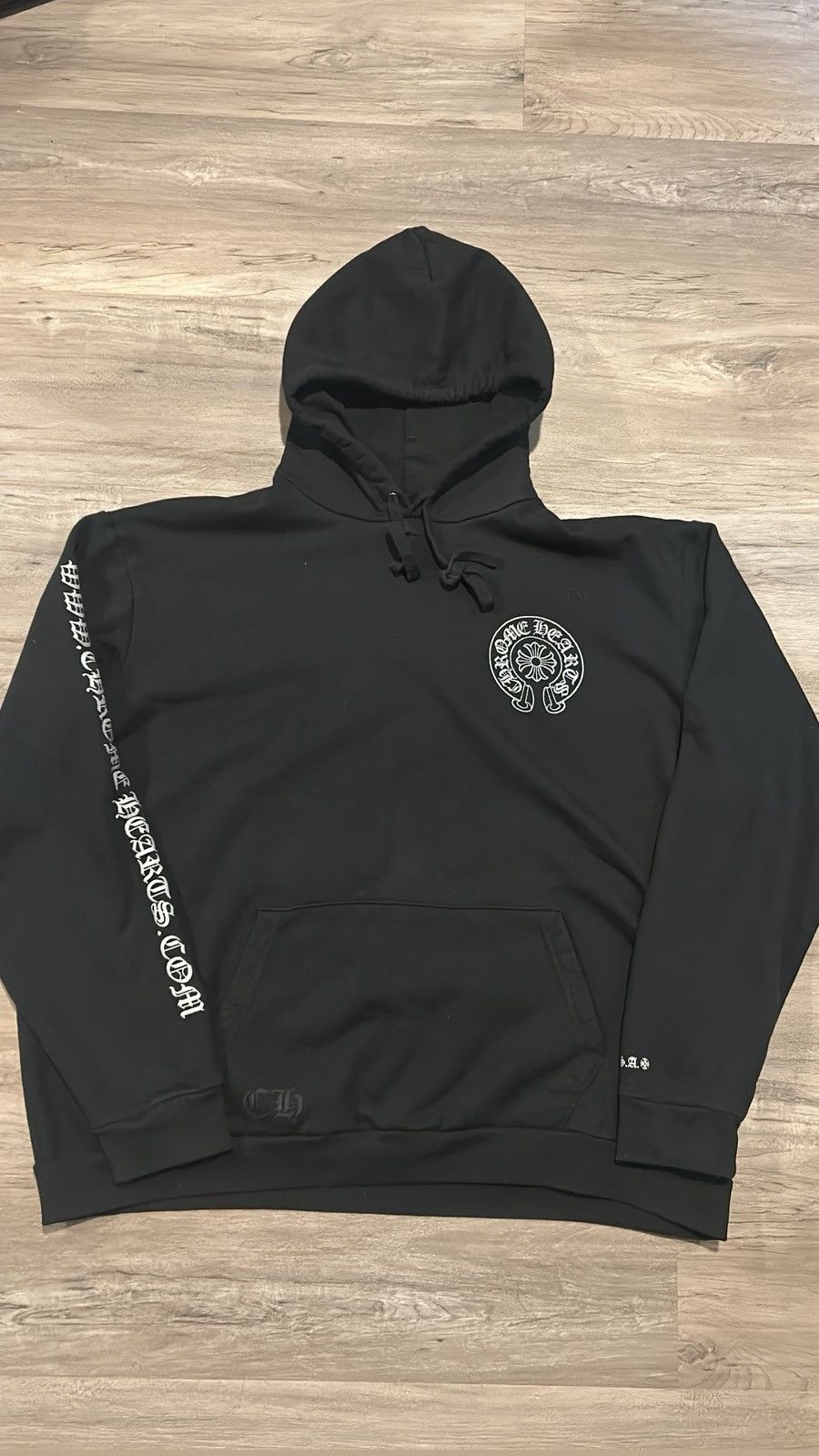 関税込 Chrome Hearts Silver Glitter Online Hoodie フーディ org.jpg