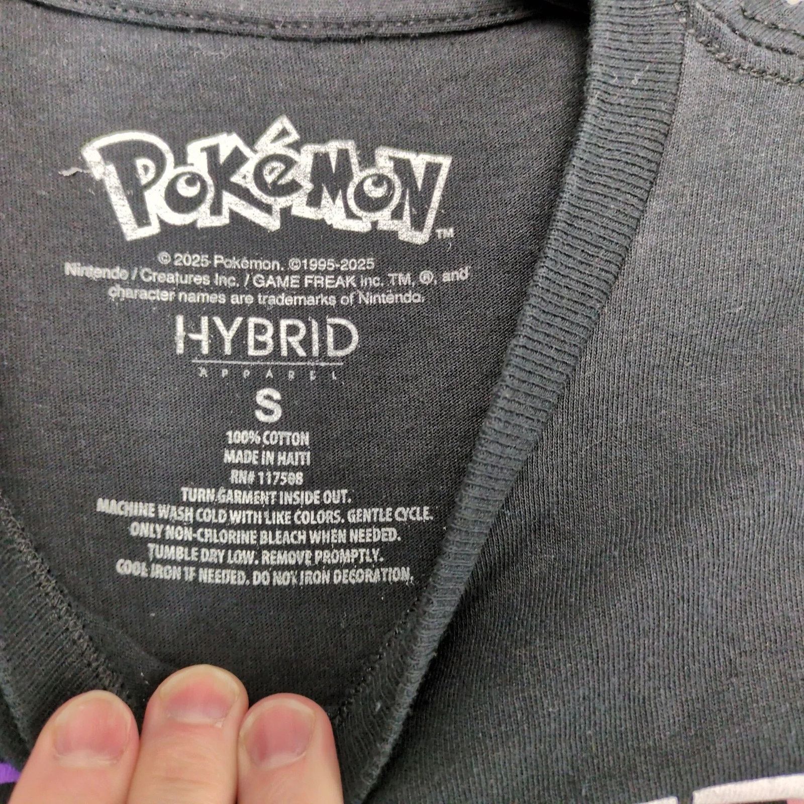 Nintendo Pokemon Eevee Evolutions Black Graphic T-Shirt Men's S Size US S / EU 44-46 / 1 - 3 Thumbnail