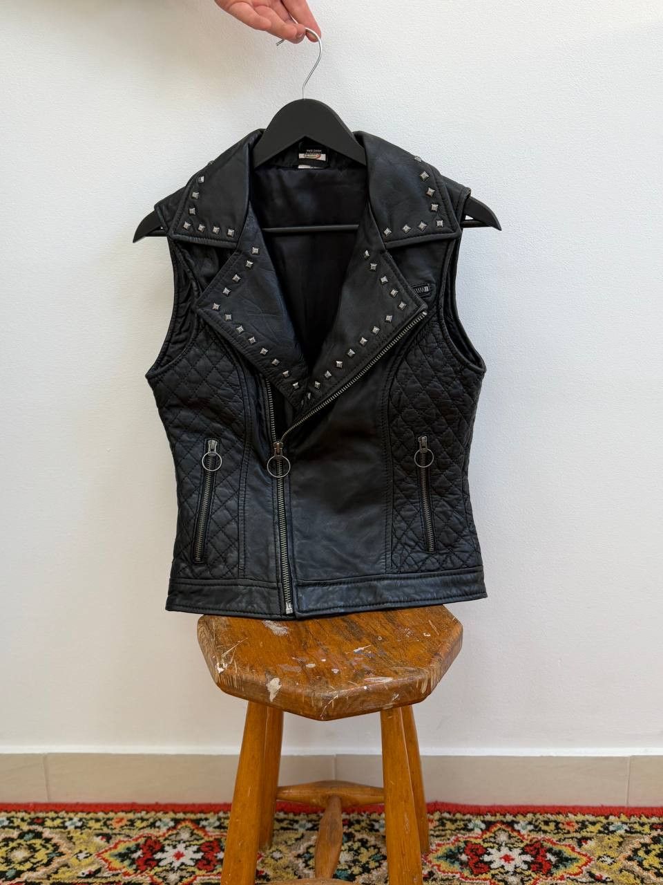 Japanese Brand Vintage Avant-Garde Biker Moto Style Leather Vests hype Size US S / EU 44-46 / 1 - 5 Thumbnail