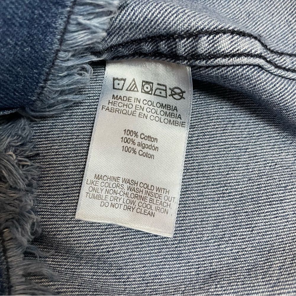 Michael Kors NWT New $130 Michael Kors Denim Frayed Hemline Rivera Blue Size S / US 4 / IT 40 - 8 Thumbnail
