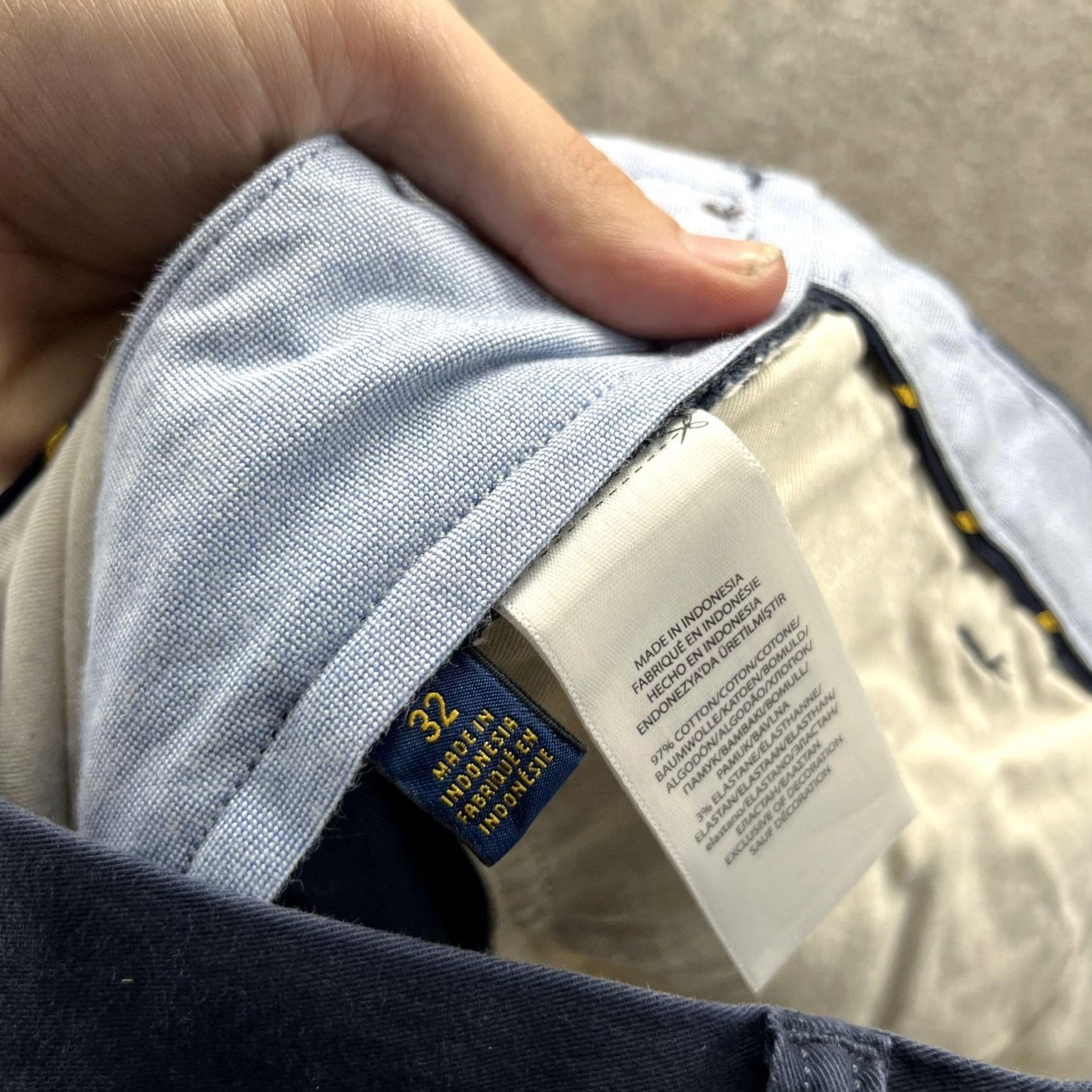 Polo Ralph Lauren Polo Ralph Lauren Shorts Mens 32 Blue Stretch Classic Fit Chino Casual 9 Inseam Size US XS / EU 42 / 0 - 2 Thumbnail