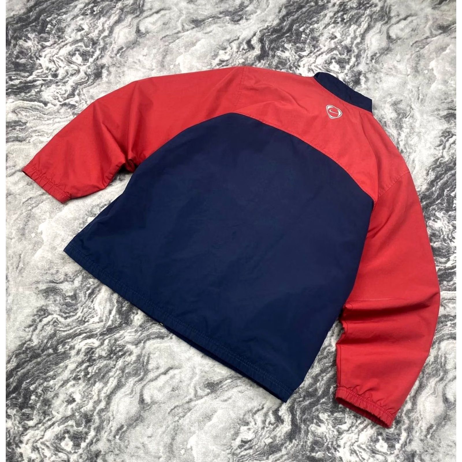 Nike VINTAGE Nike Tracksuit Jacket And Pants 2 Piece Set Blue 90s Men L Swoosh Logo Size 42R - 4 Thumbnail