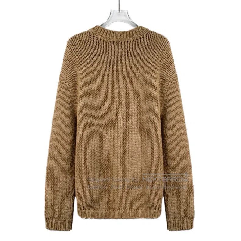 Gucci Gucci Brown logo letter inlaid wool round neck long-sleeve Size US S / EU 44-46 / 1 - 2 Thumbnail