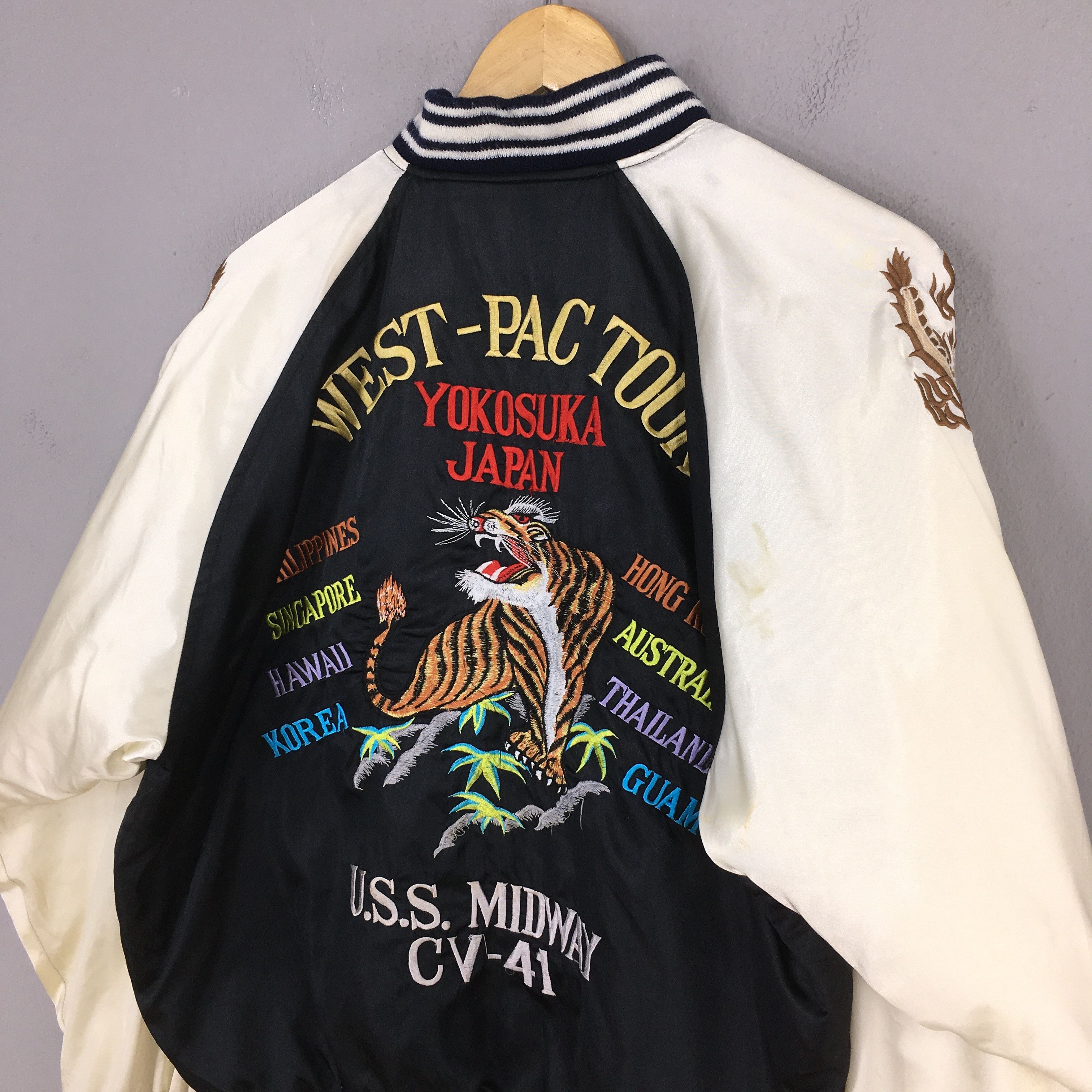 Japanese Brand Vintage 1990s Sukajan Japan Phoenix Eagle Jacket Large Size US L / EU 52-54 / 3 - 10 Thumbnail