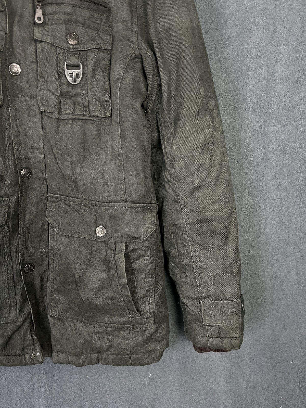 14th Addiction In The Attic Military Bondage Bono Jacket Tactical Biker Size US S / EU 44-46 / 1 - 5 Thumbnail