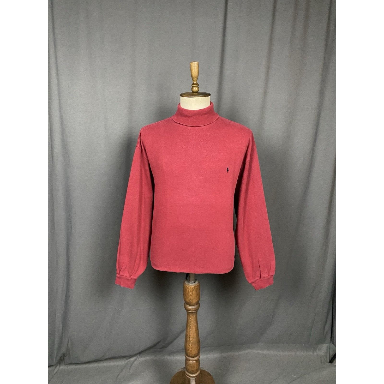 Ralph Lauren Polo by Ralph Lauren Vintage Men's Dark Red Turtleneck Sweat Size US XXL / EU 58 / 5 - 3 Thumbnail