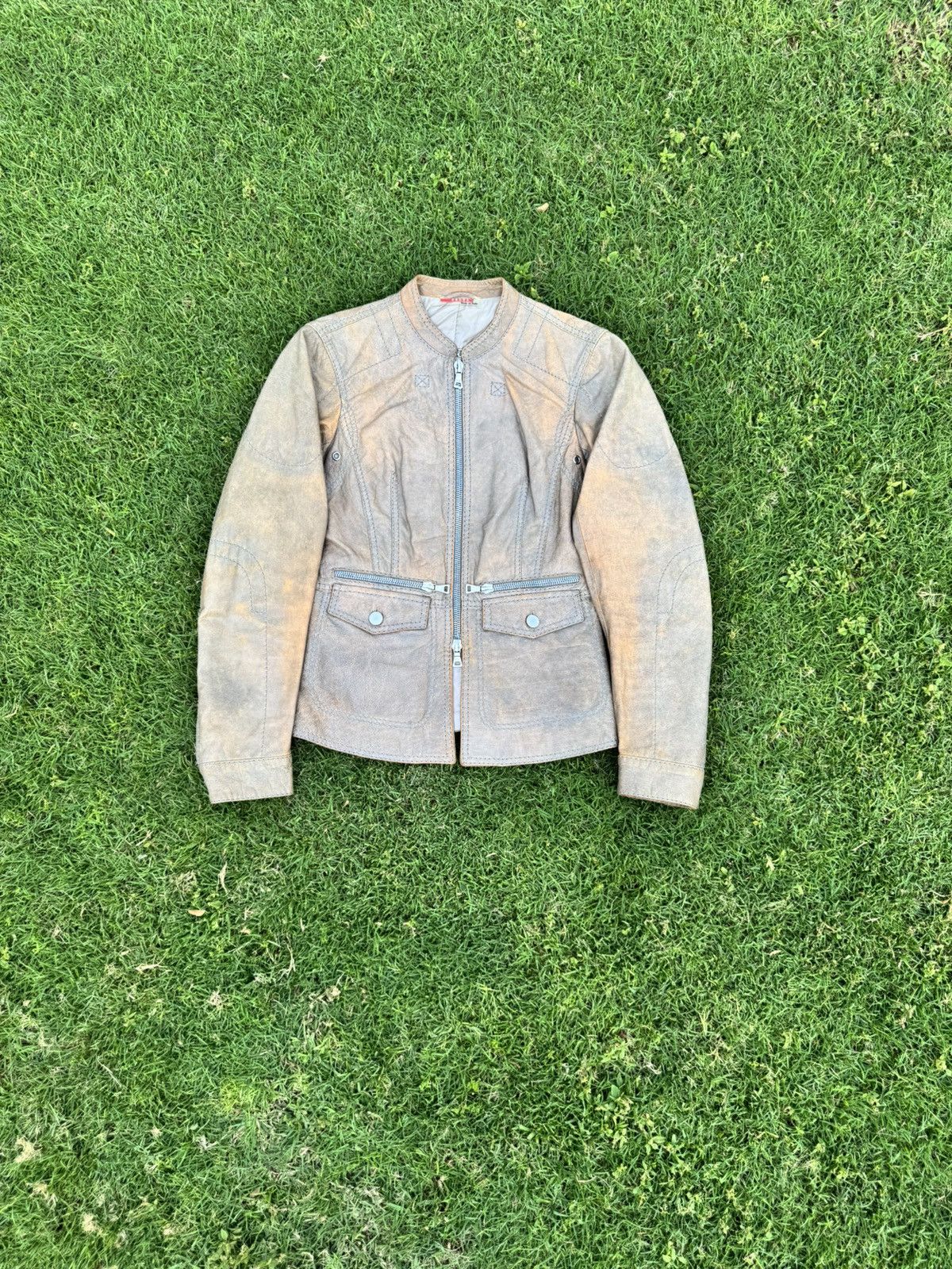 Prada Vintage Prada leather jacket Size S / US 4 / IT 40 - 1 Thumbnail