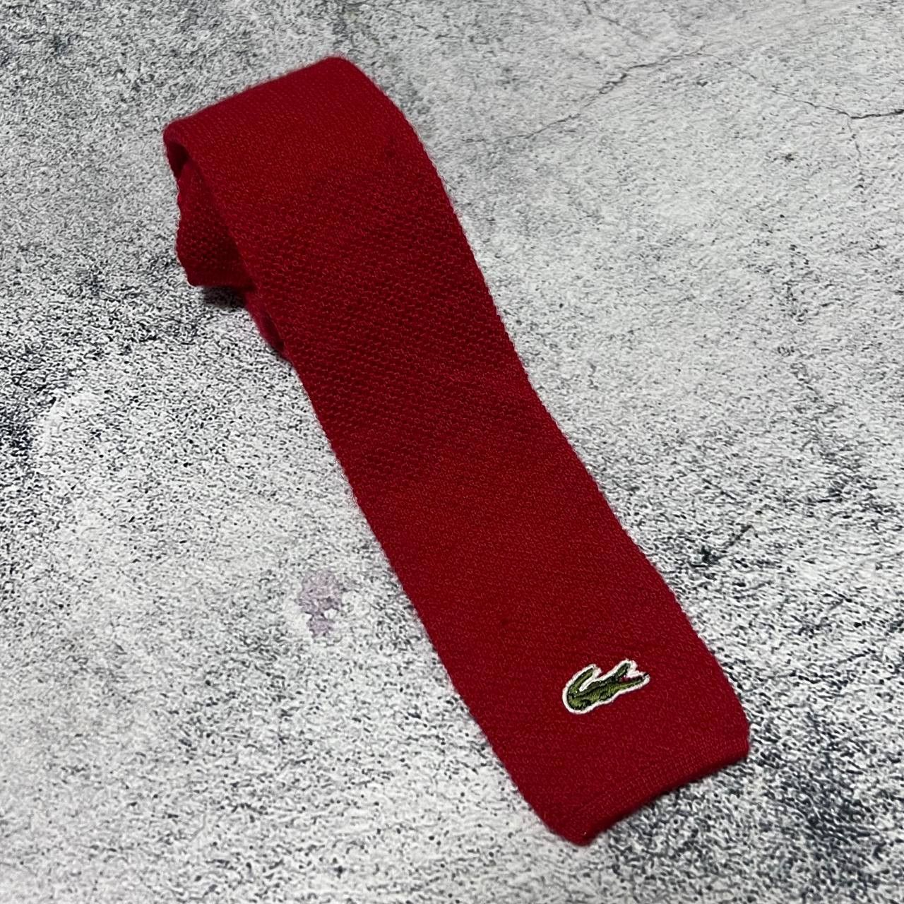 Lacoste Vintage Wool Tie Lacoste Chemise Red Size ONE SIZE - 1 Thumbnail
