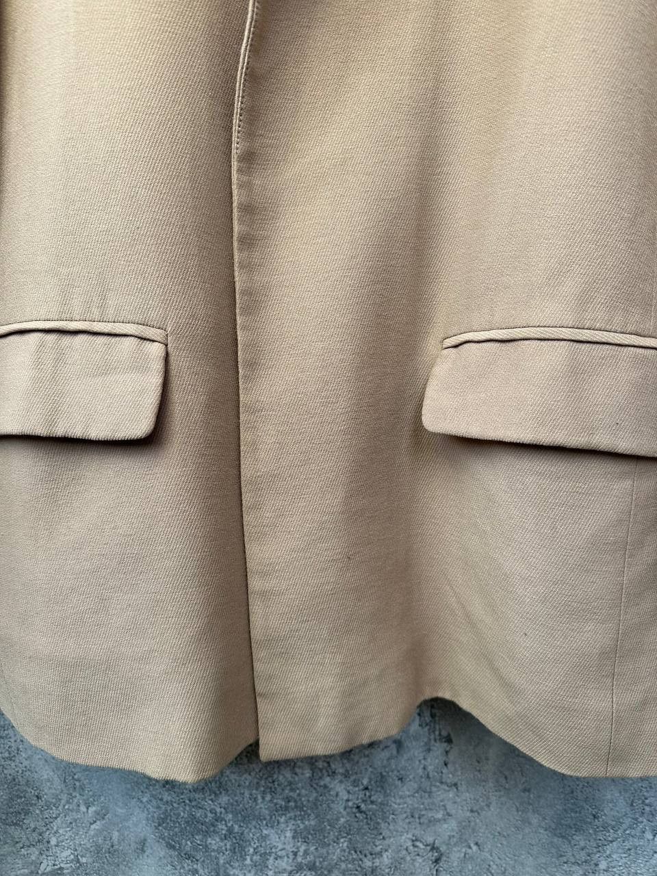 Allsaints ALLSAINTS Aleida Blazer Womens Beige Open Front Long Sleeve Size L / US 10 / IT 46 - 8 Thumbnail