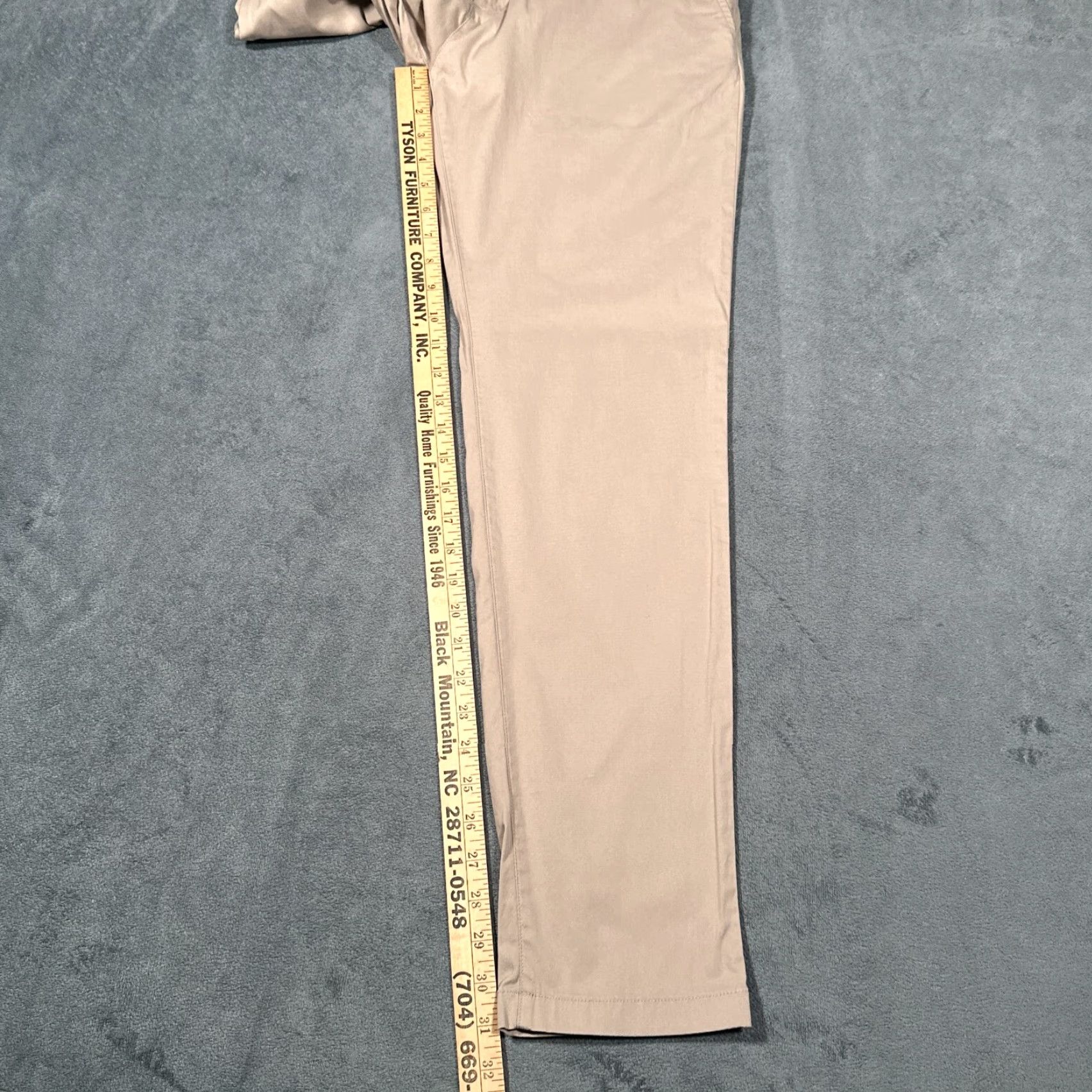 Vintage Birddogs Stretch Khakis Pants Mens 32x31 Beige Comfort Lined Casual Regular Fit Size US 32 / EU 48 - 4 Thumbnail