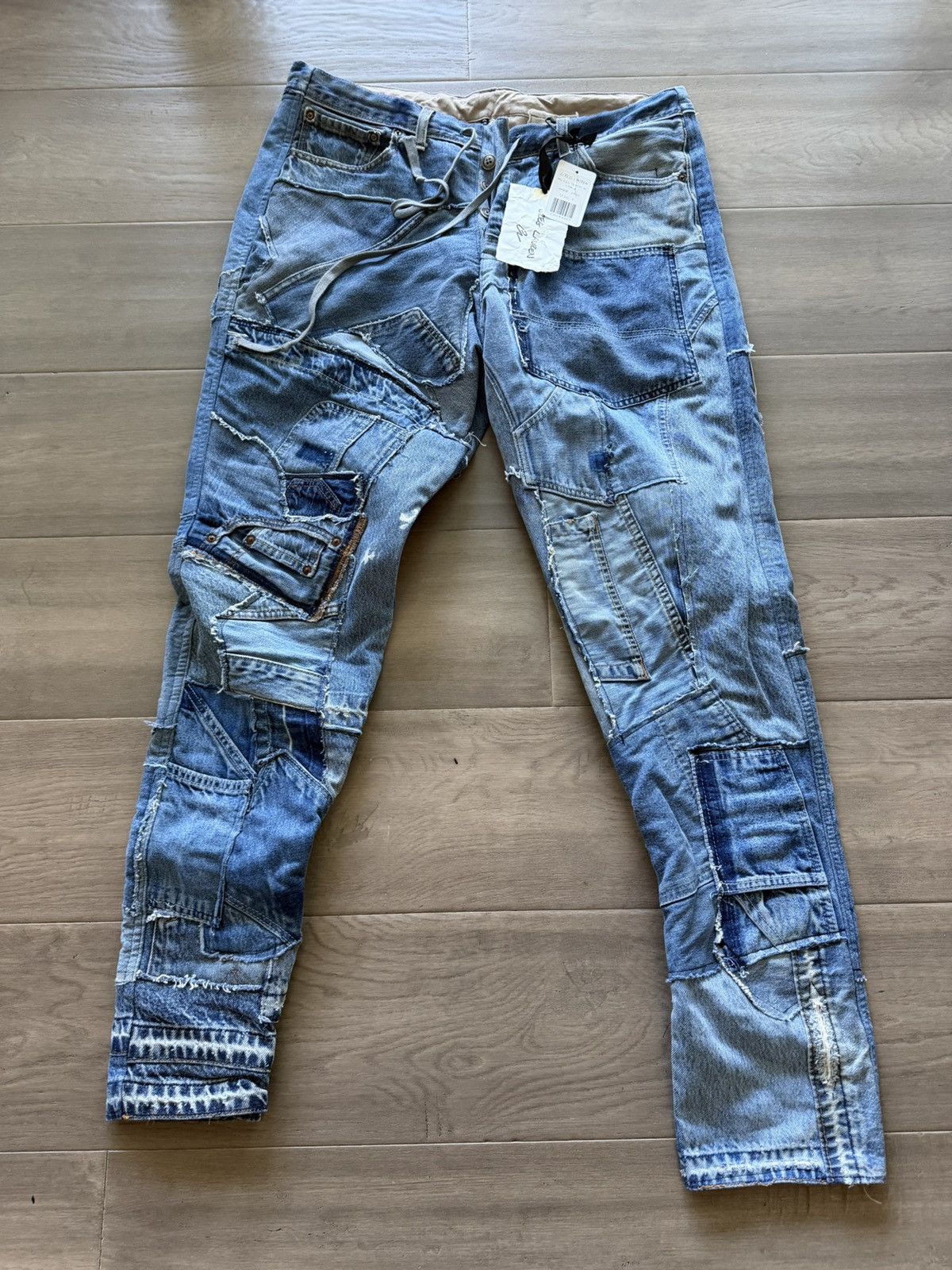 Greg Lauren Greg Lauren mixed denim 34 lounge size 3 Size US 36 / EU 52 - 1 Thumbnail
