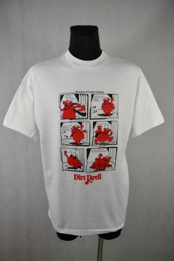 Hanes × Vintage Vintage 90s Dirt Devil Single Stitch tee t-shirt L Size US L / EU 52-54 / 3 - 1 Thumbnail