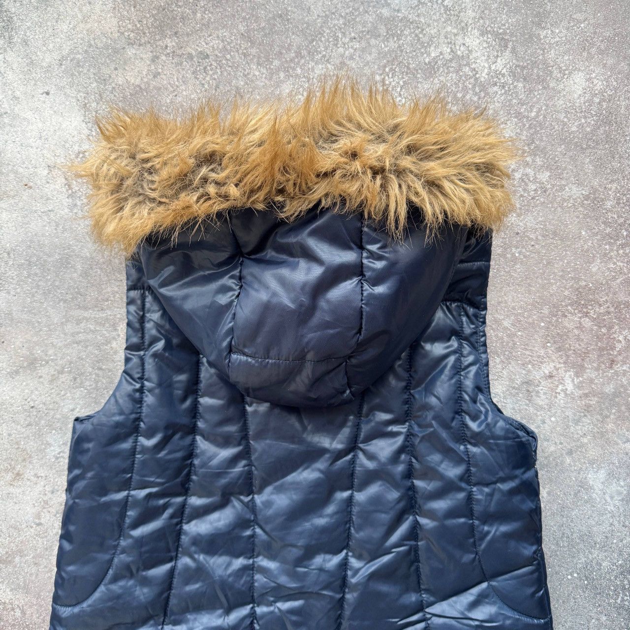 Japanese Brand River Island Y2K Glamour 2000’s Puffer Hooded Vest Size M / US 6-8 / IT 42-44 - 9 Thumbnail