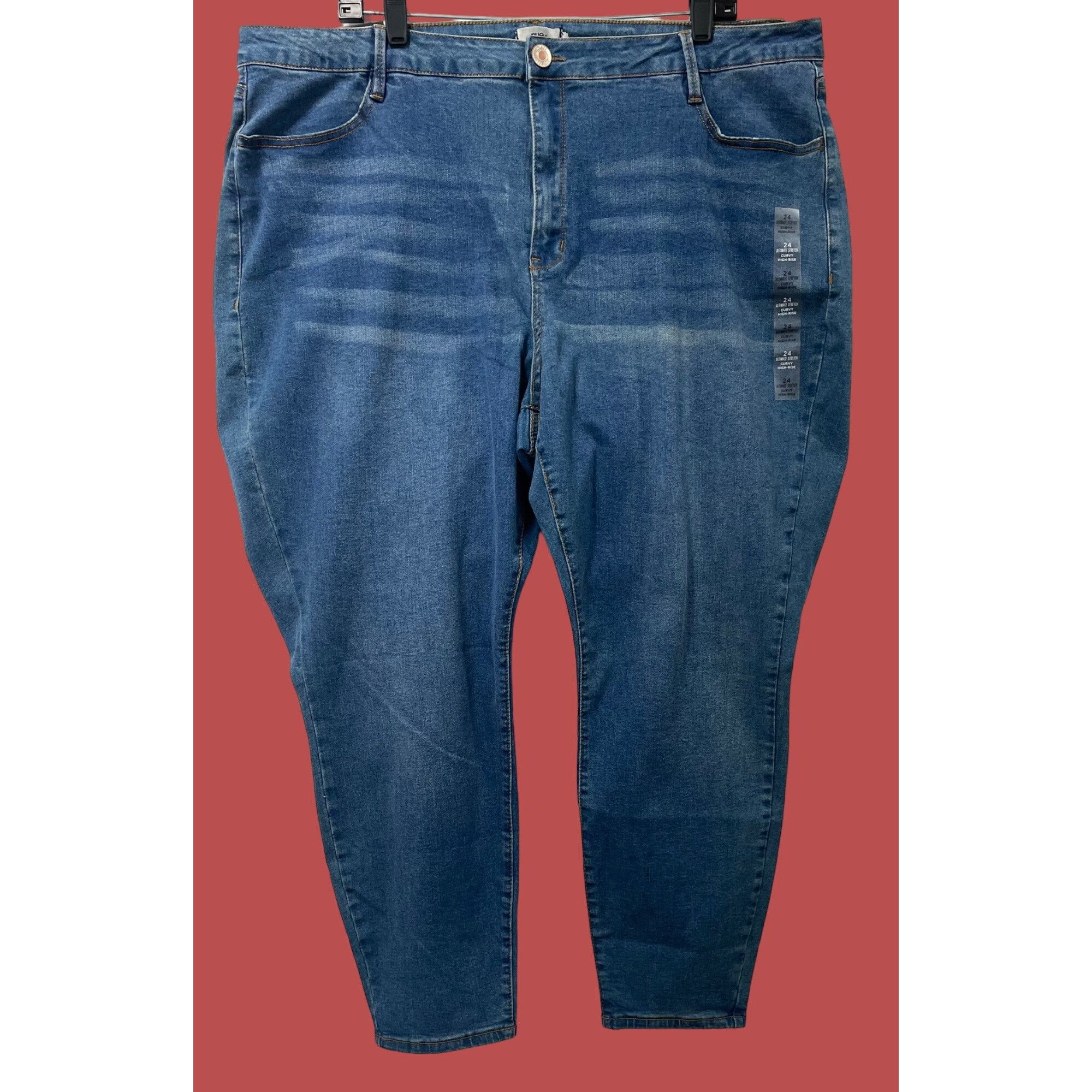 Other Rue + - Women's Ultimate Stretch Curvy High-Rise Jeans - Blu Size 42" / US 20 - 1 Thumbnail